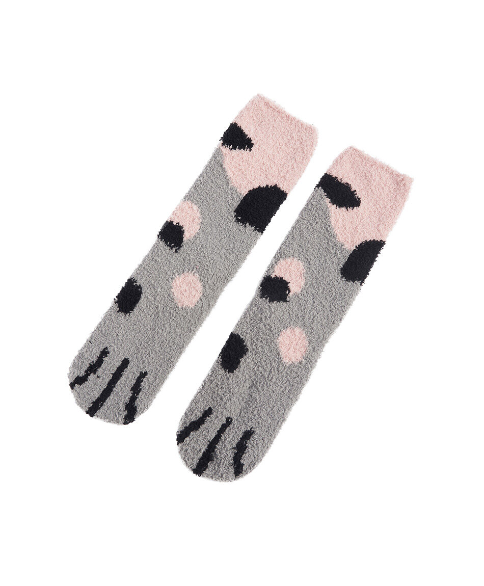 Pack 2 calcetines mujer invierno patitas