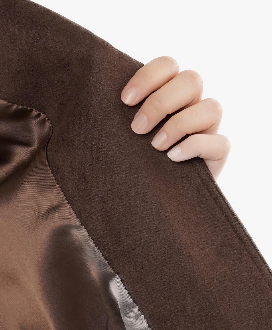 Blazer mujer suede brown