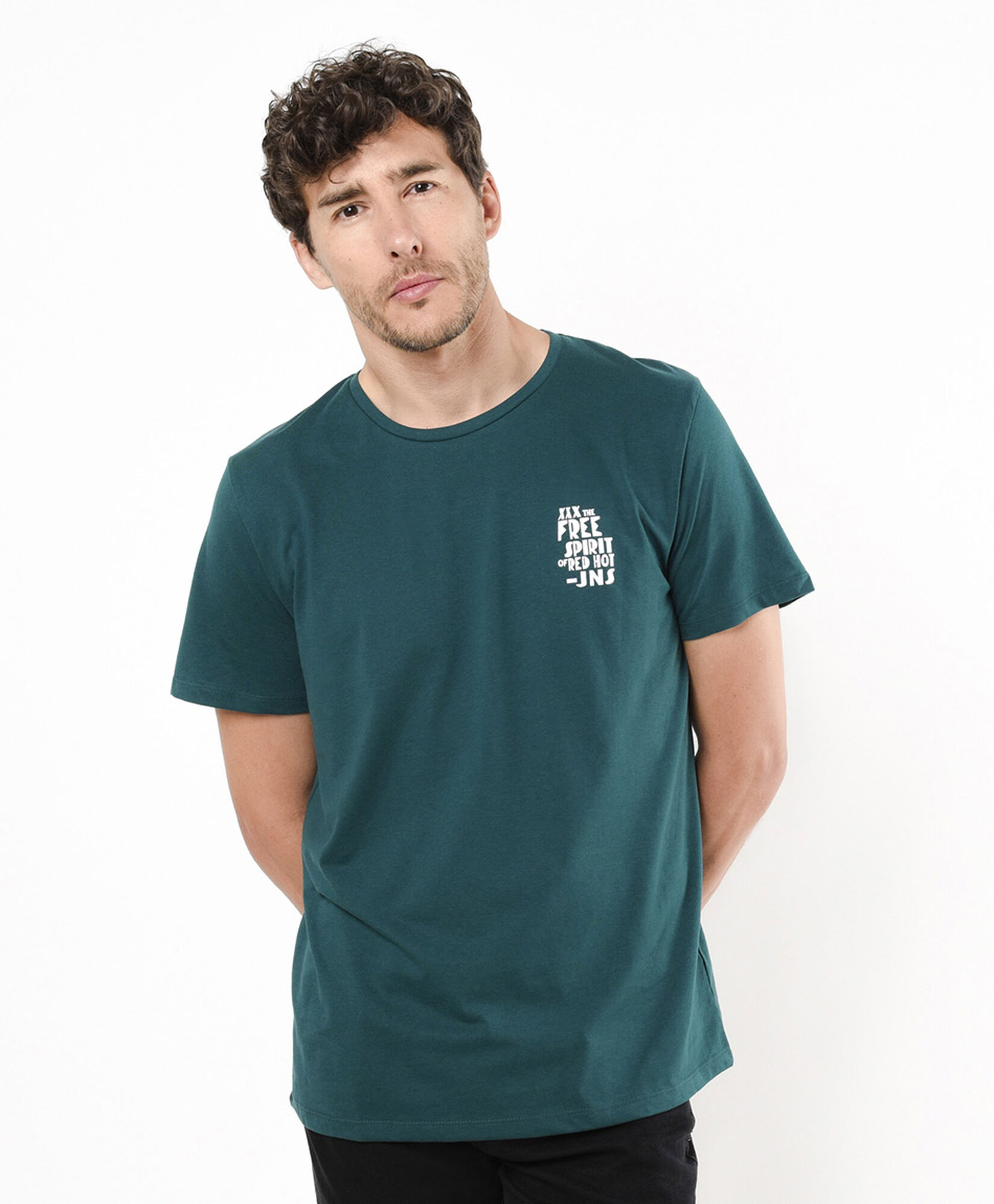 Polera hombre doble estampado frases Polera hombre doble estampado frases