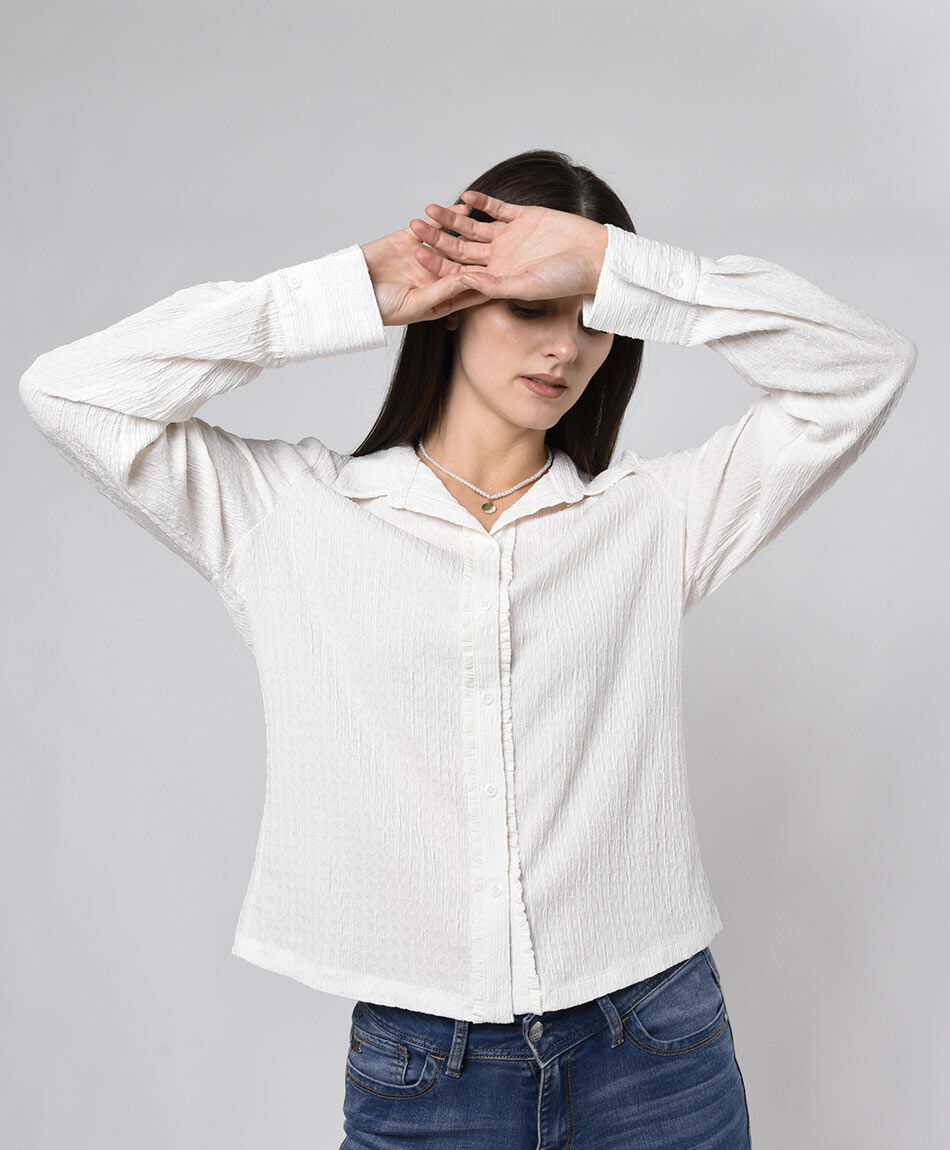 Blusa mujer texturizada