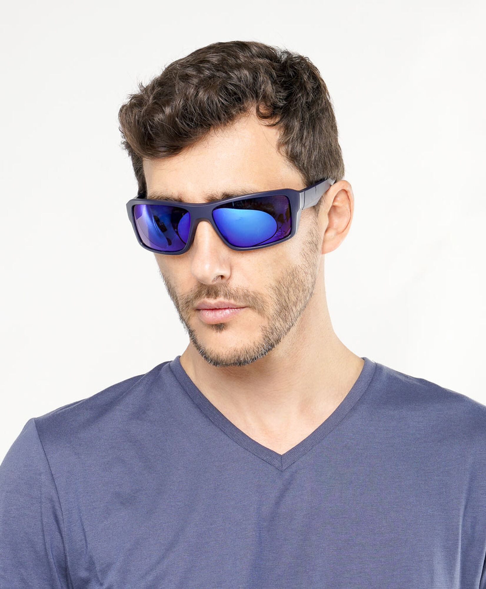 Lente hombre deportivo azul Lente hombre deportivo azul