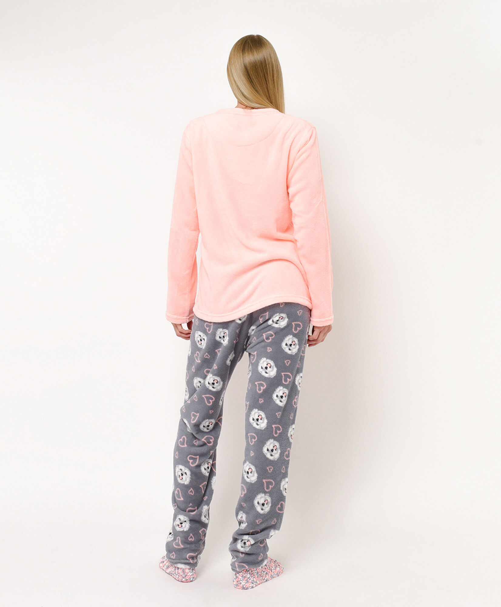 Pijama + calcetines mujer polar perrito Pijama + calcetines mujer polar perrito