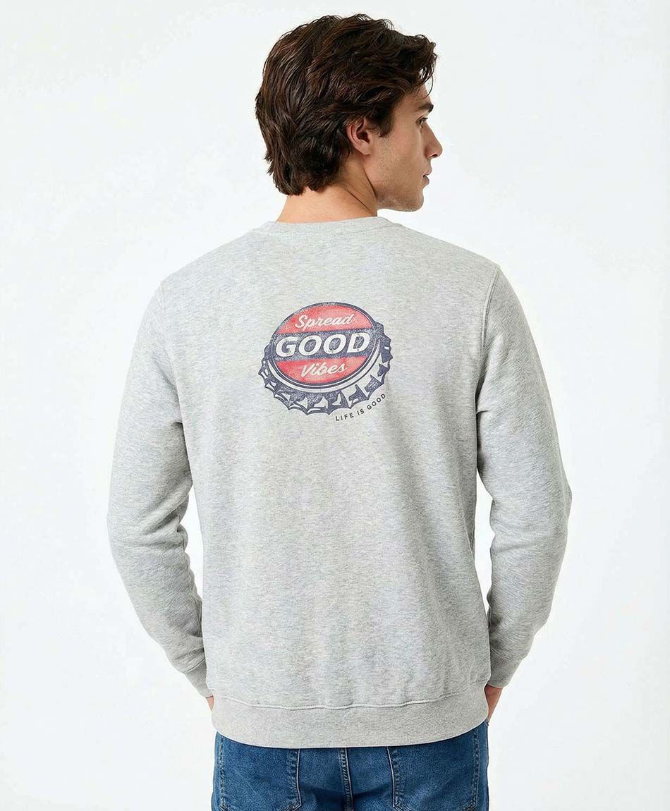 Poler&oacute;n hombre doble print tapa