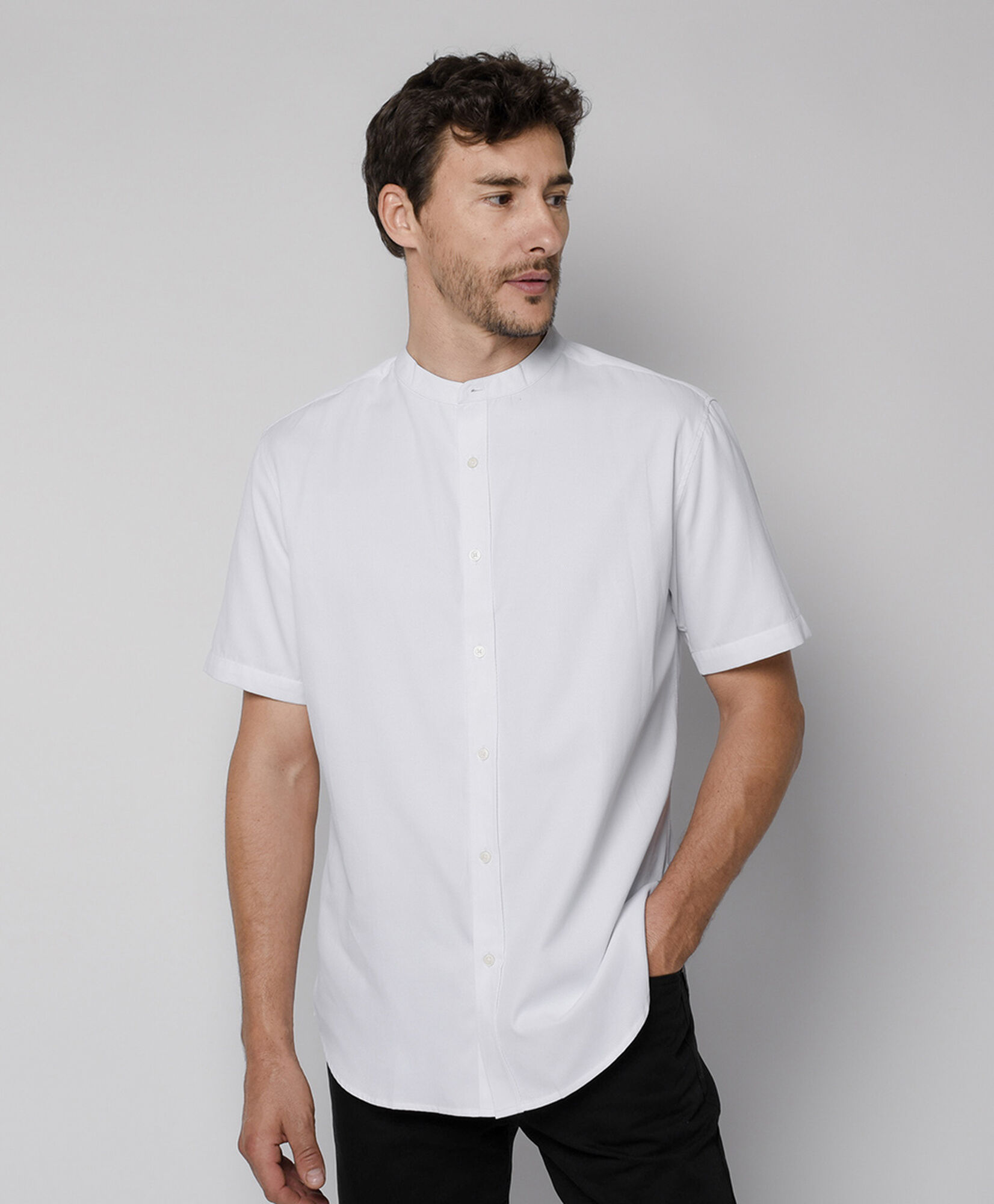 Camisa hombre cuello mao Camisa hombre cuello mao