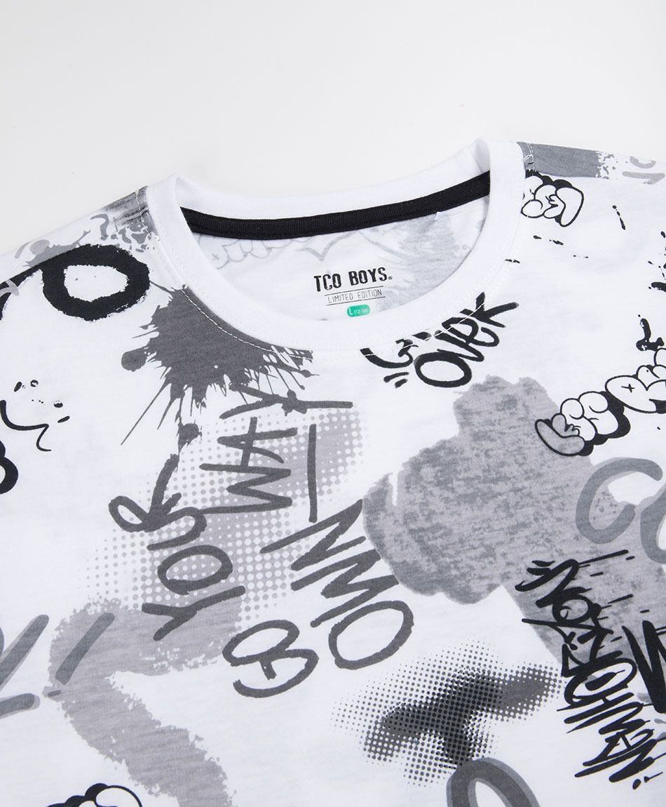 Polera ni&ntilde;o graffitis