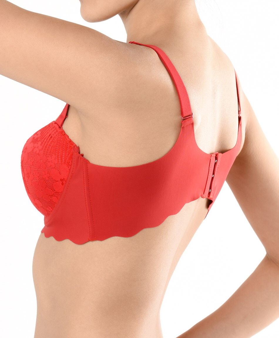 Sost&eacute;n mujer encajes floreados seamless