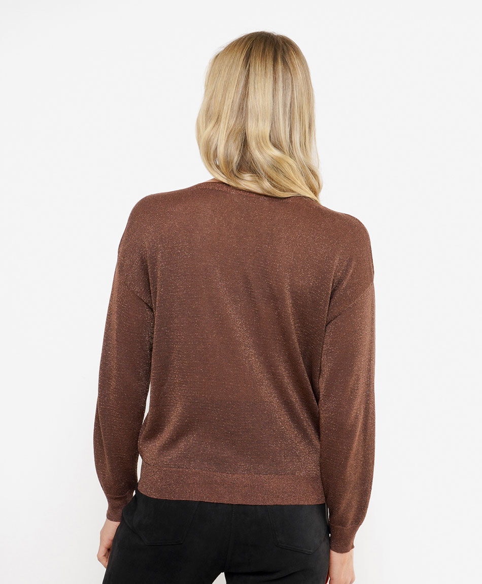 Cardigan mujer lurex