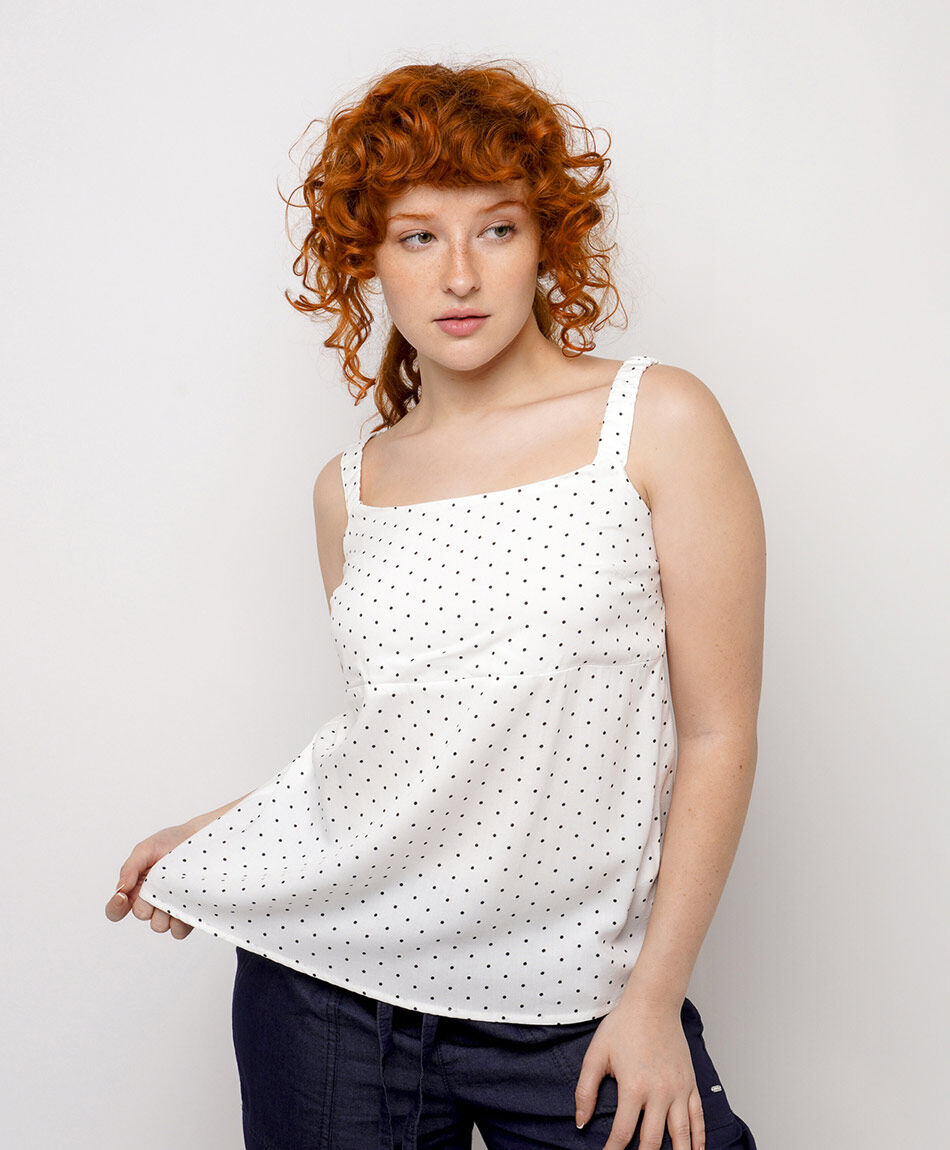 Blusa mujer tirantes puntos