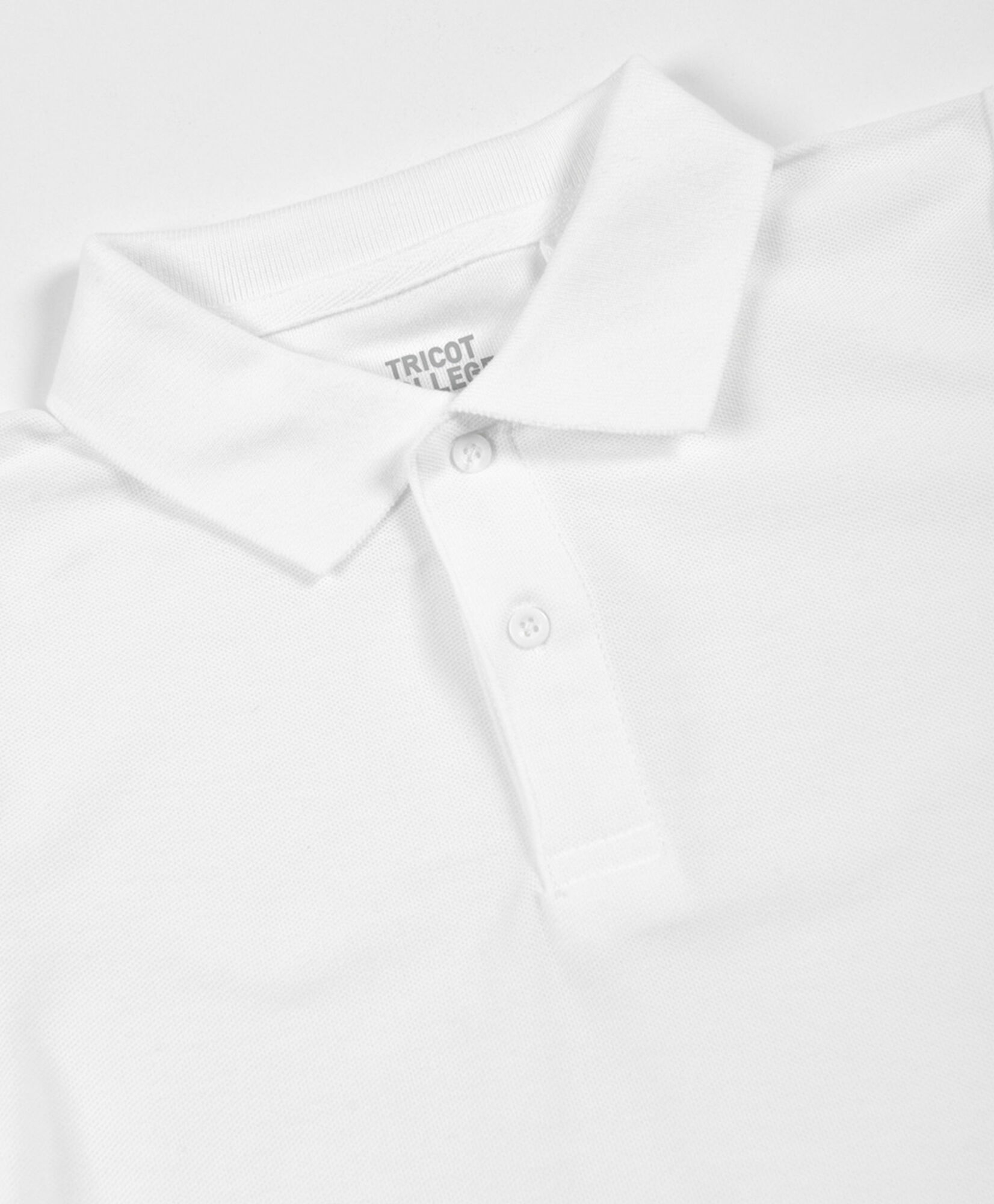 Polera escolar blanca cuello Polera escolar blanca cuello
