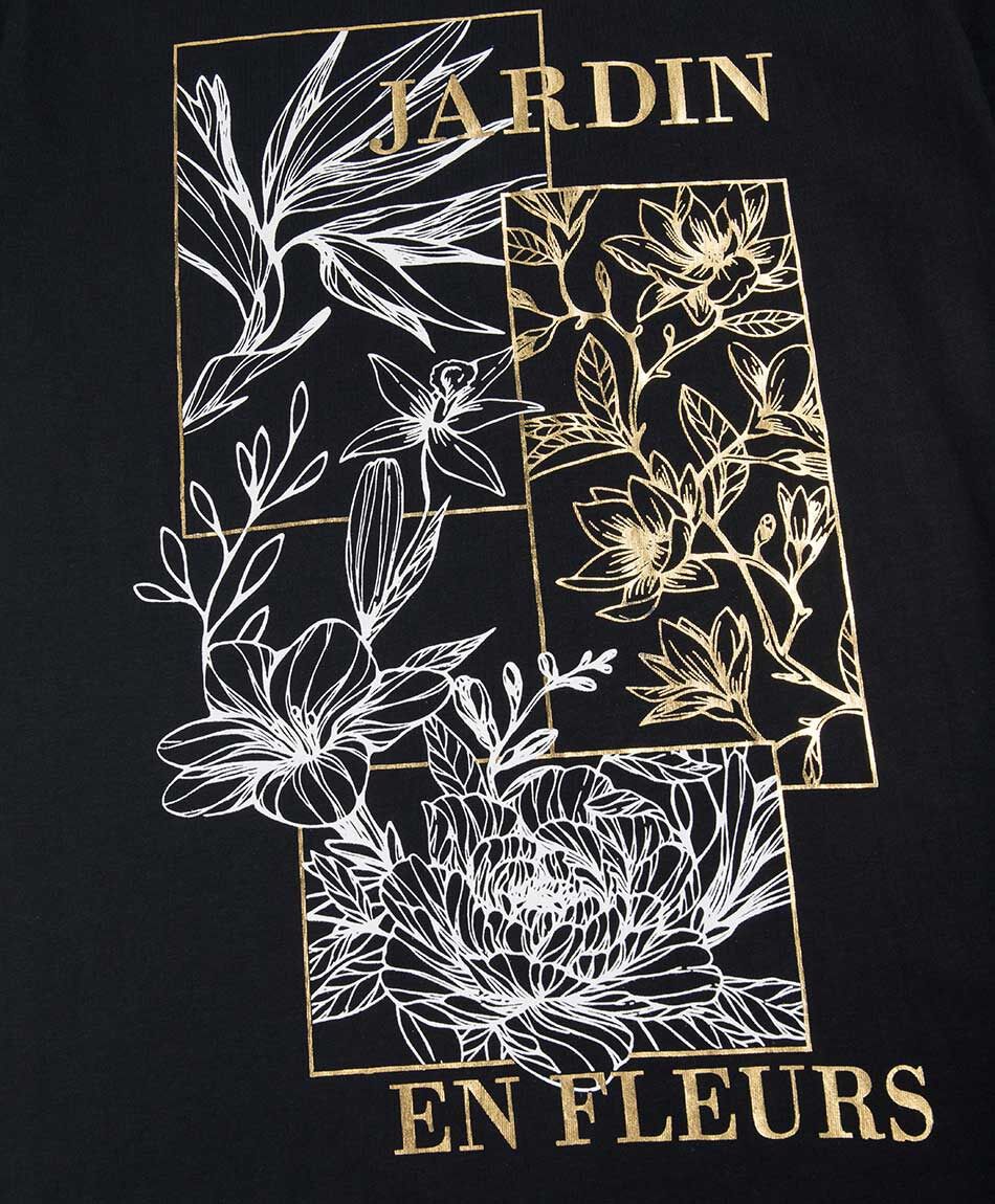 Polera mujer jard&iacute;n foil