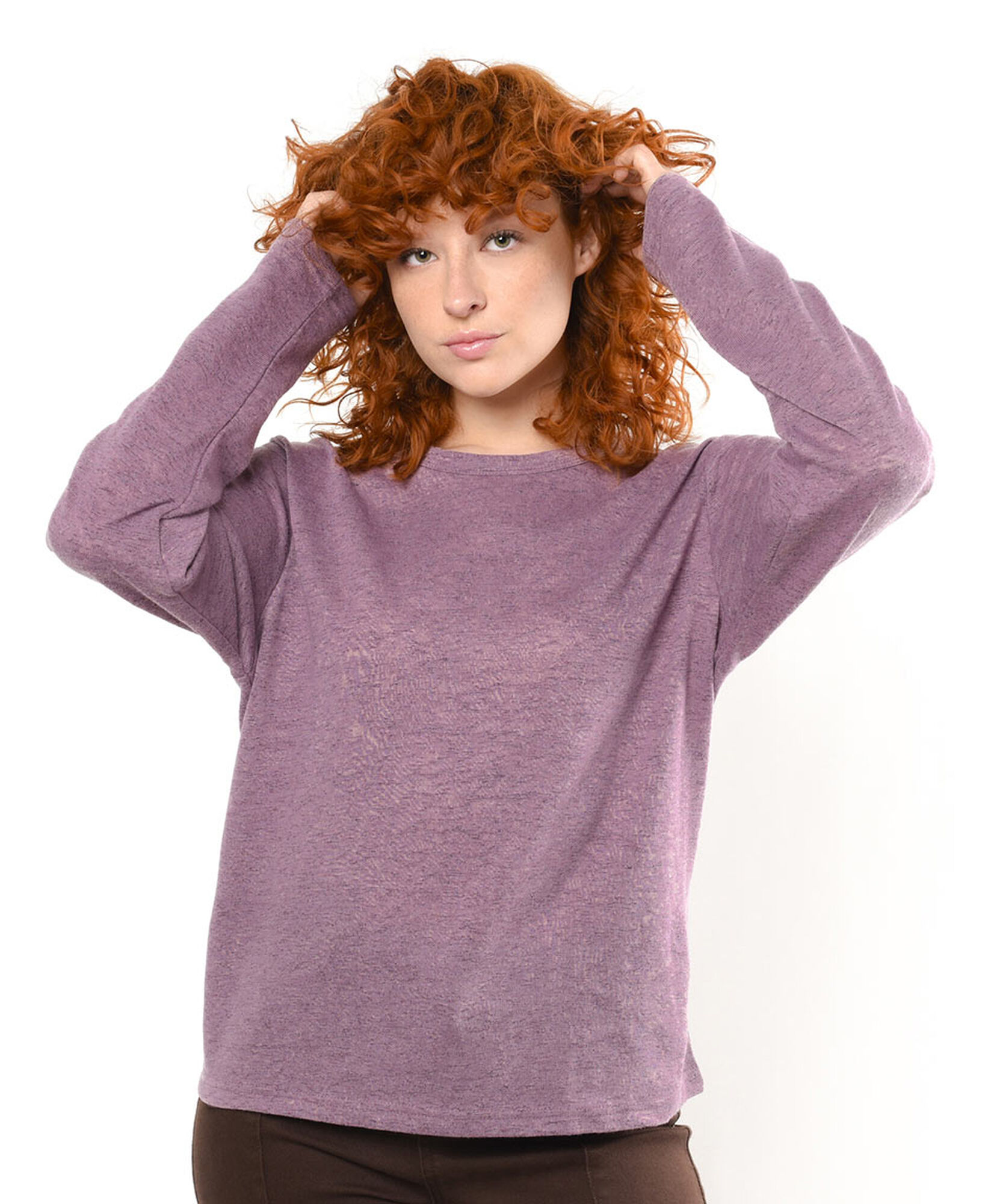 Tejido mujer melange morado claro Tejido mujer melange morado claro