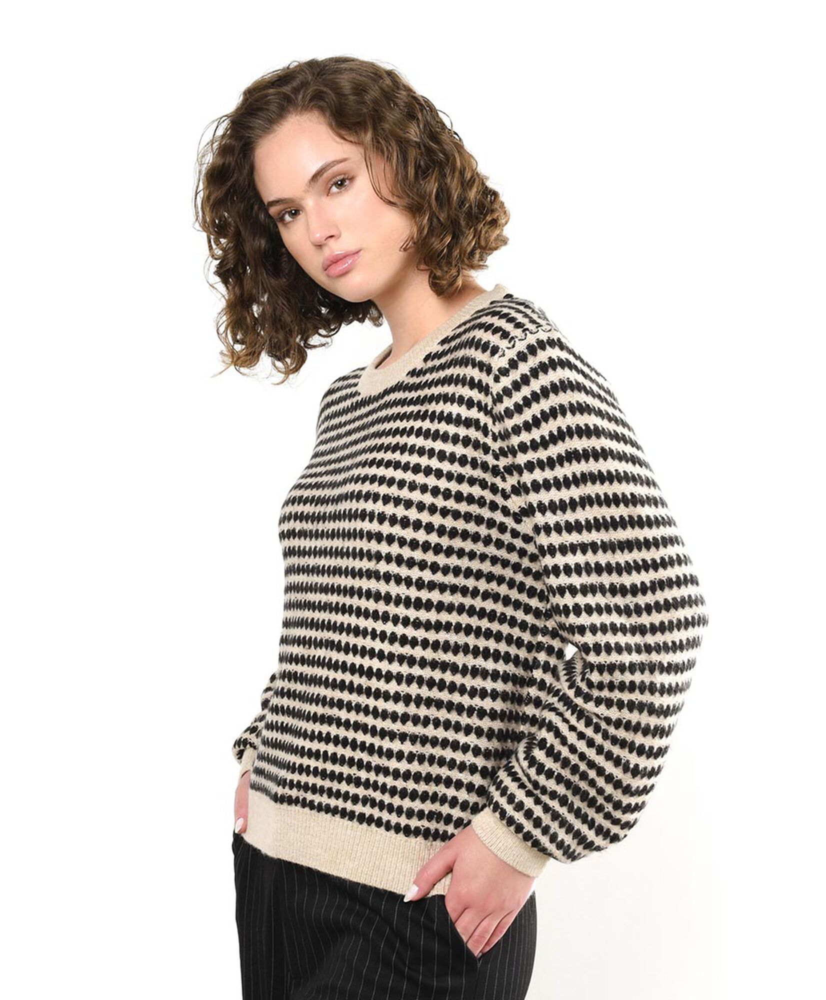 Sweater mujer mini puntos bicolor Sweater mujer mini puntos bicolor