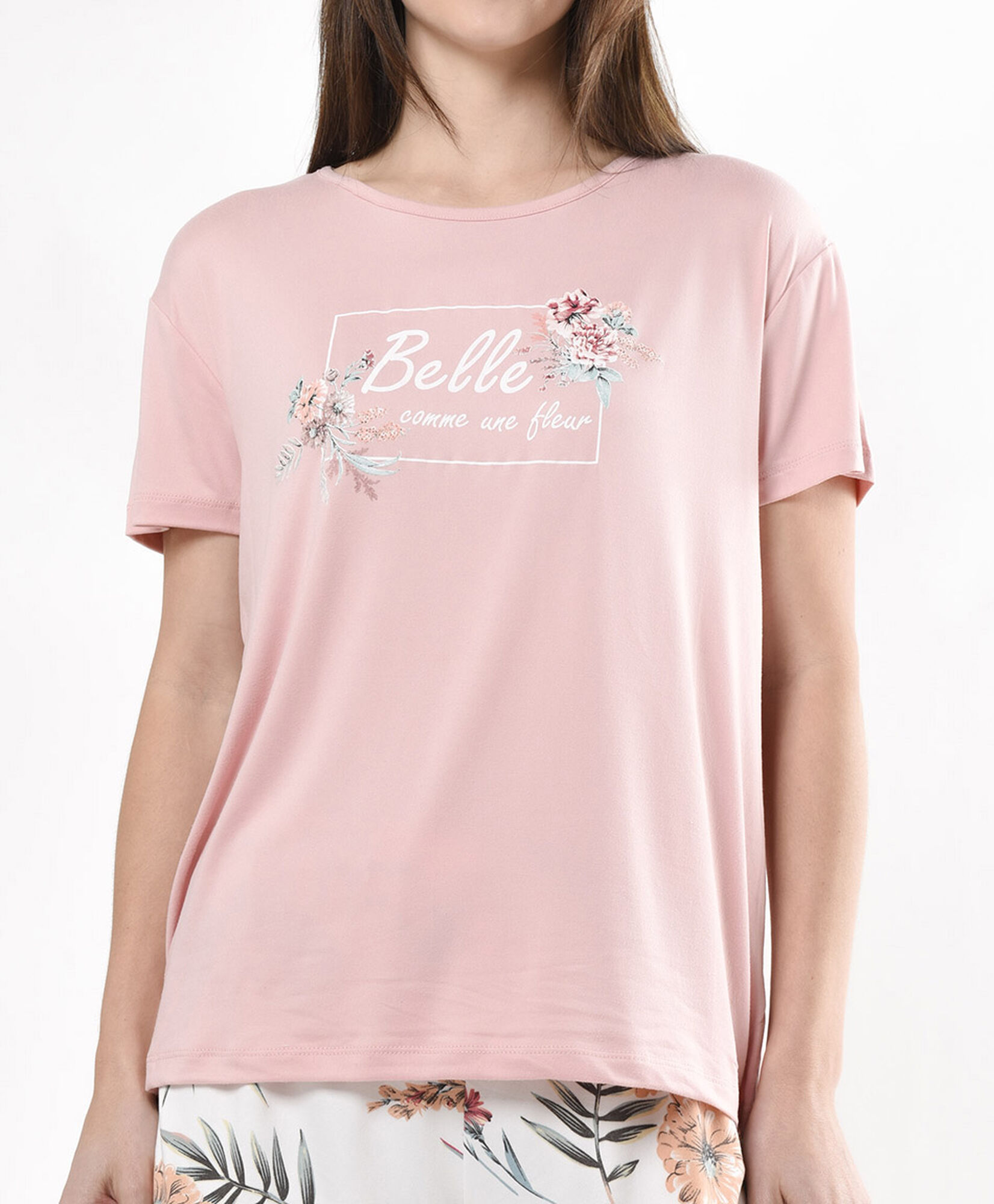 Pijama mujer short floreado 2 piezas Pijama mujer short floreado 2 piezas