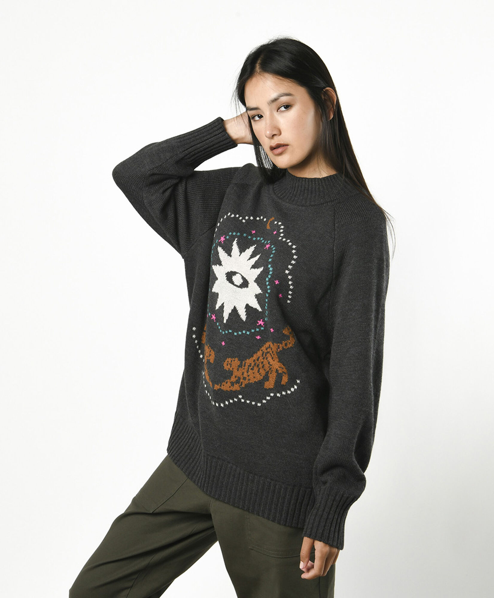 Sweater mujer tigres oversize Sweater mujer tigres oversize