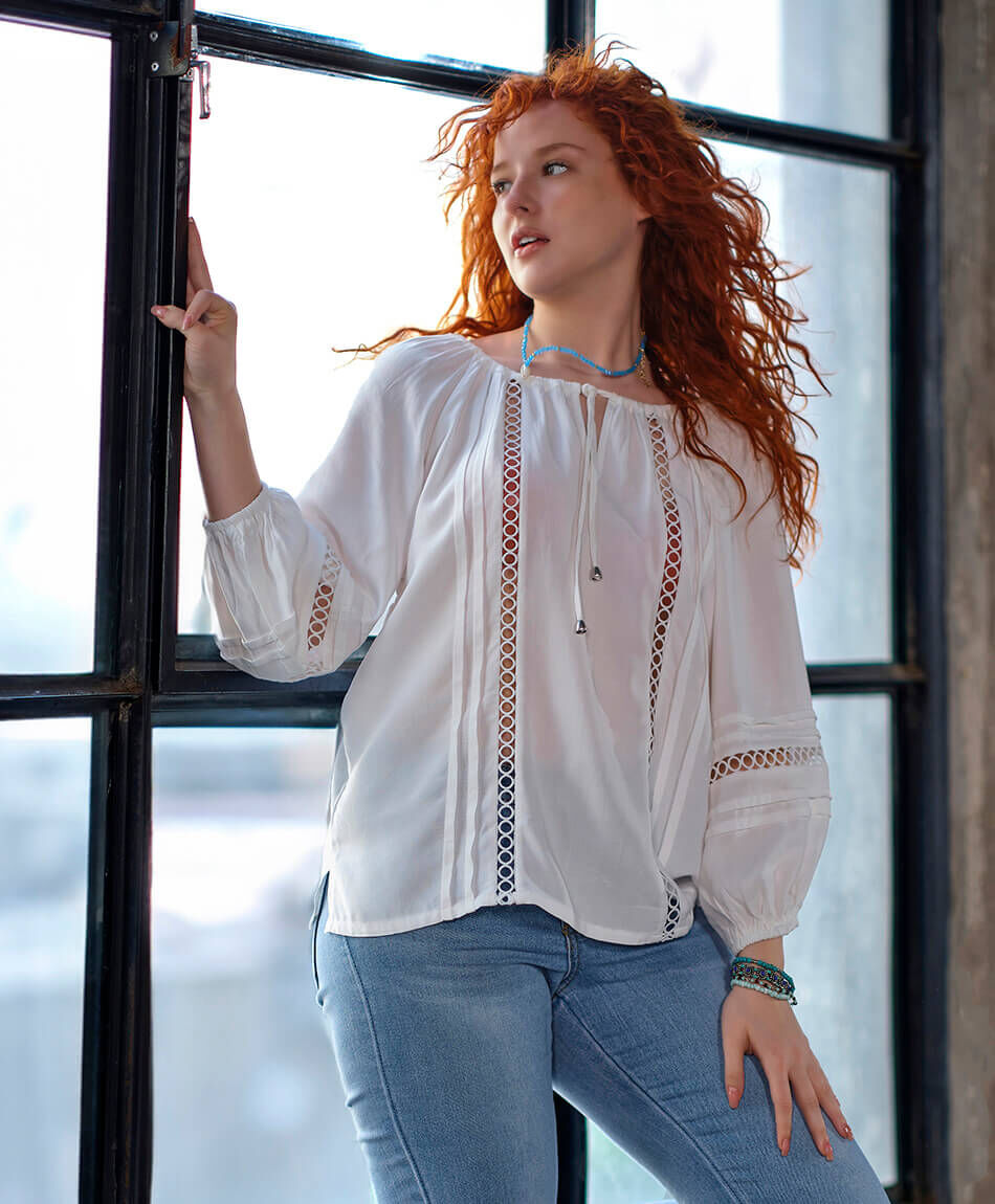Blusa mujer calada