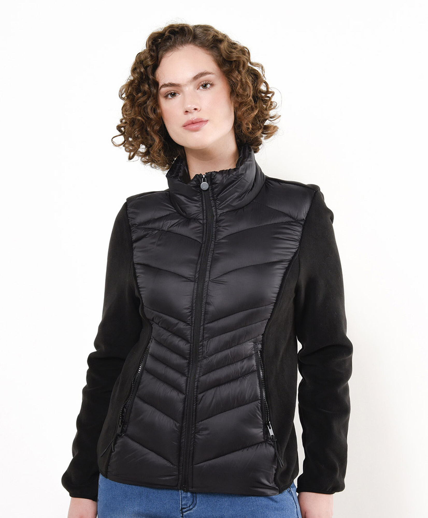 Parka mujer mix telas Parka mujer mix telas