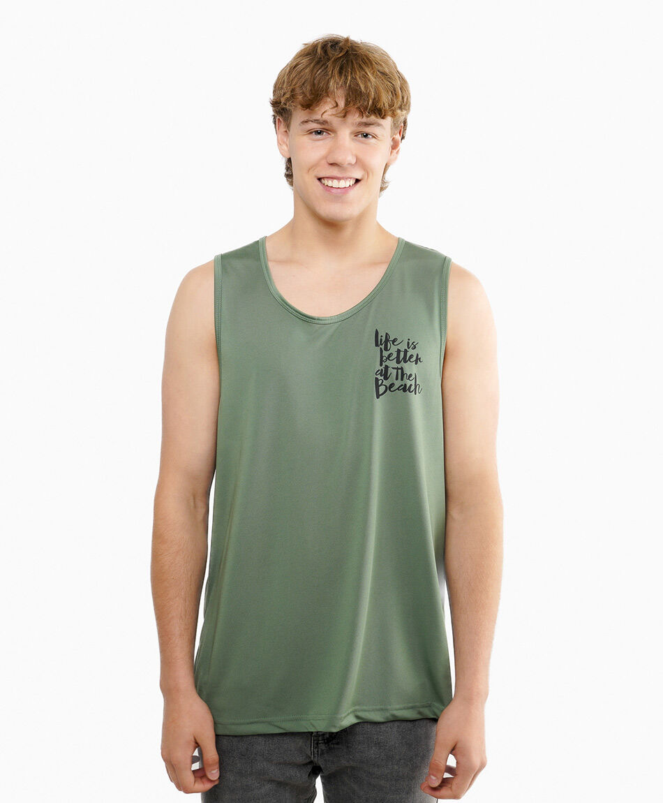 Polera hombre life in beach