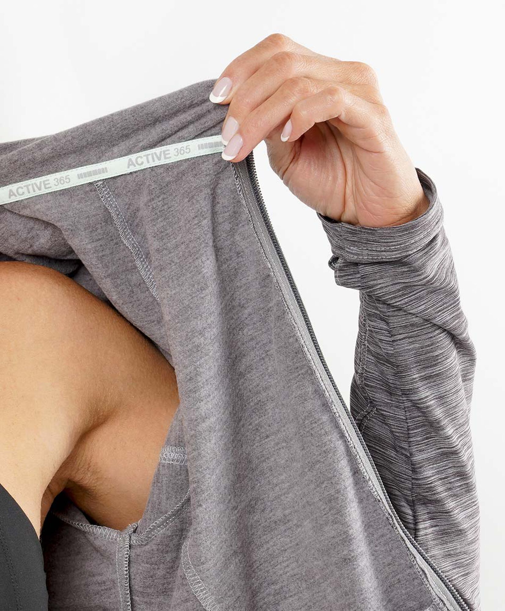 Polerón deportivo mujer melange Polerón deportivo mujer melange