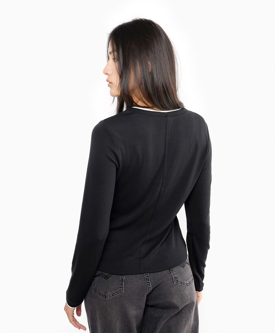 Polera mujer jersey b&aacute;sica