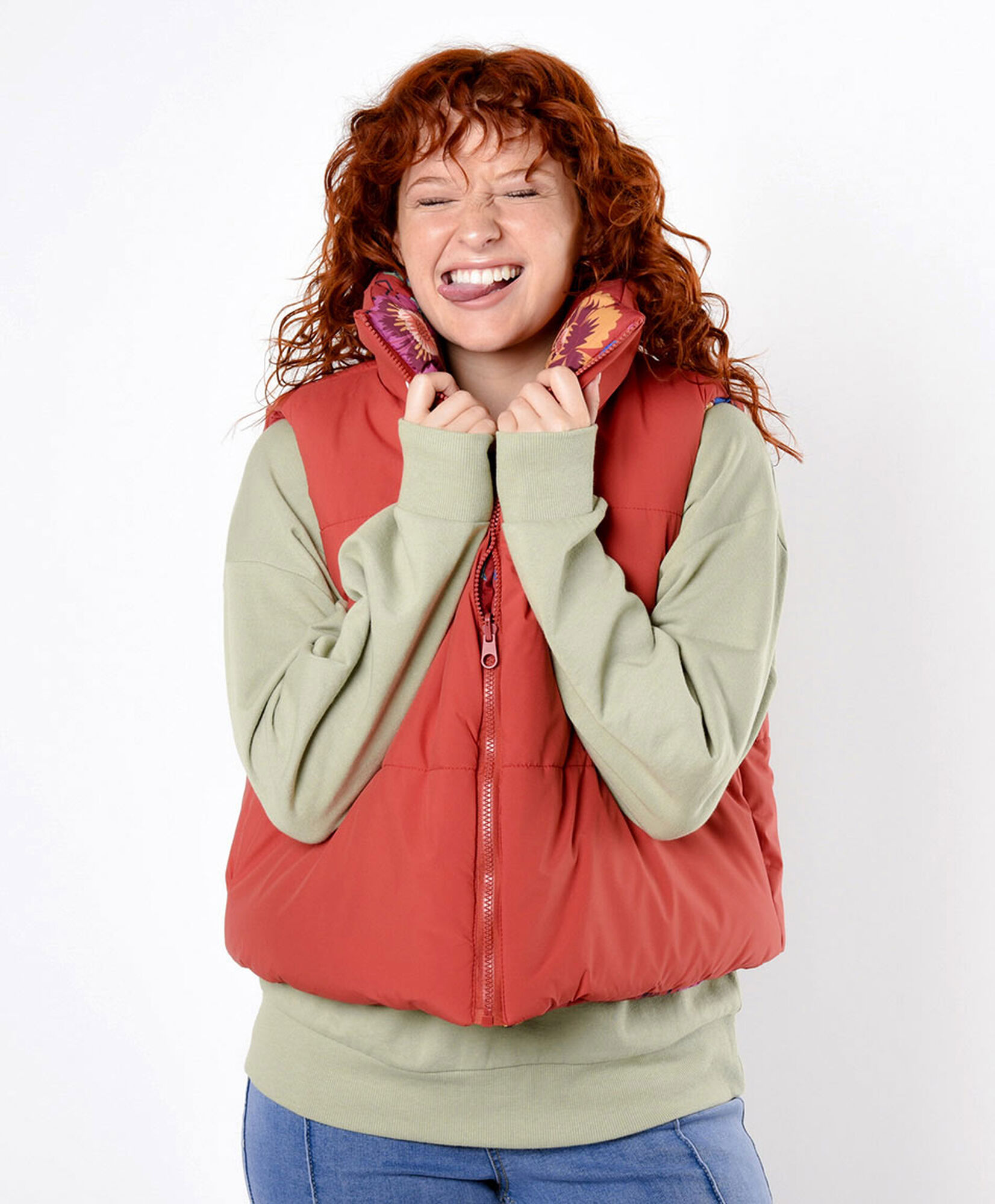 Parka mujer reversible floreada Parka mujer reversible floreada