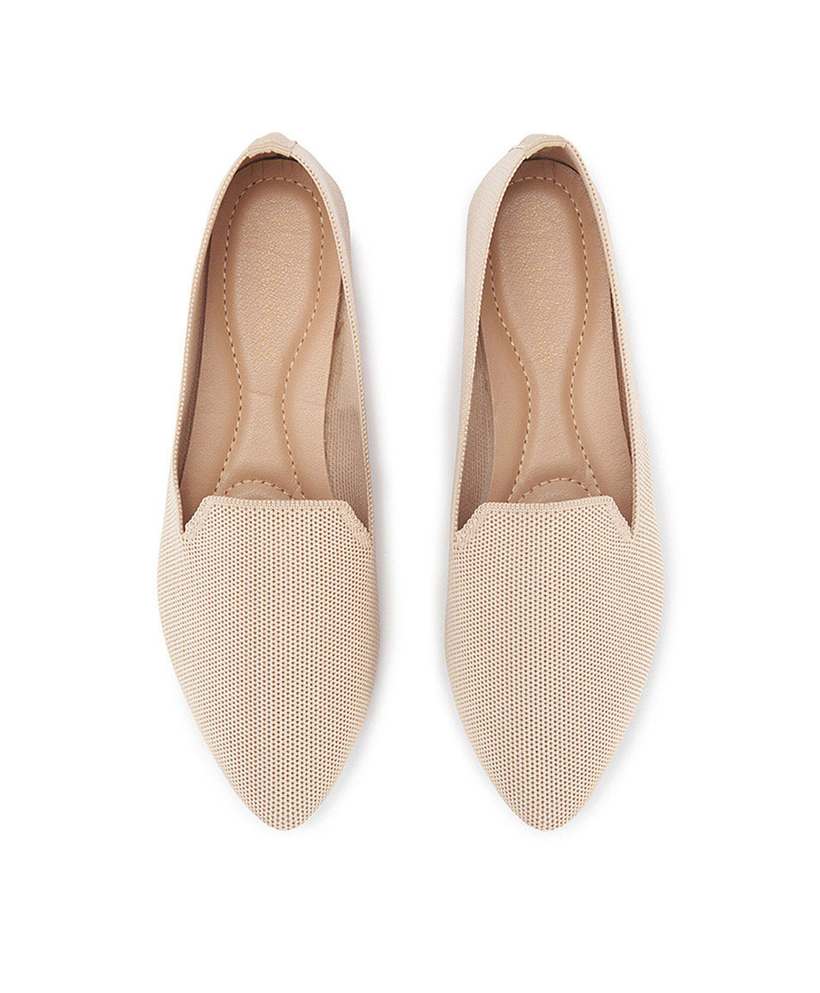 Ballerina mujer tejida beige Ballerina mujer tejida beige