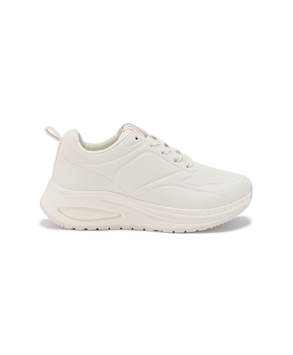 Zapatilla deportiva mujer beige