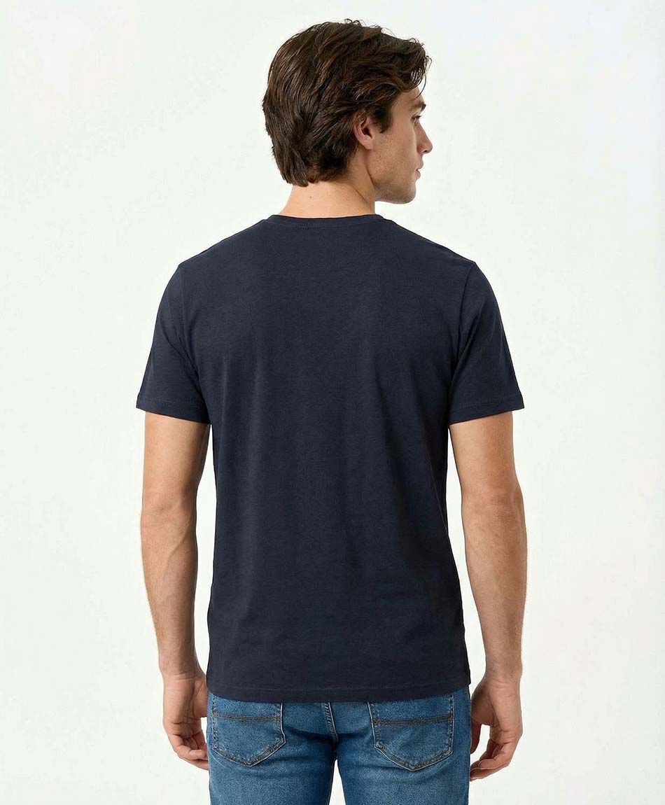 Polera hombre lisa denim studio