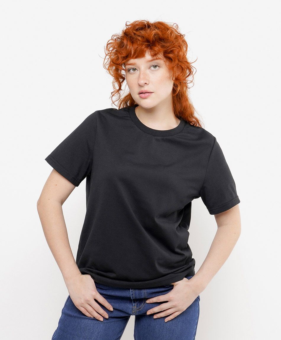 Polera mujer b&aacute;sica negra