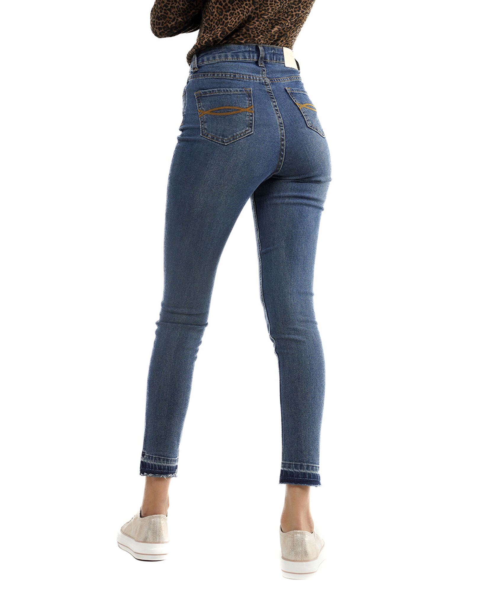 Jeans mujer basta desflecada skinny fit Jeans mujer basta desflecada skinny fit