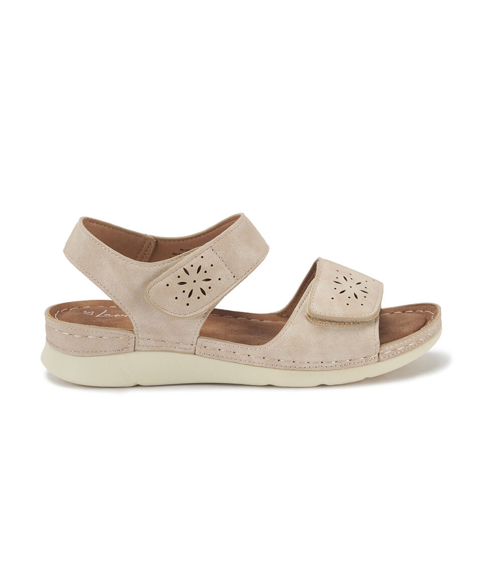 Sandalia mujer comfy beige