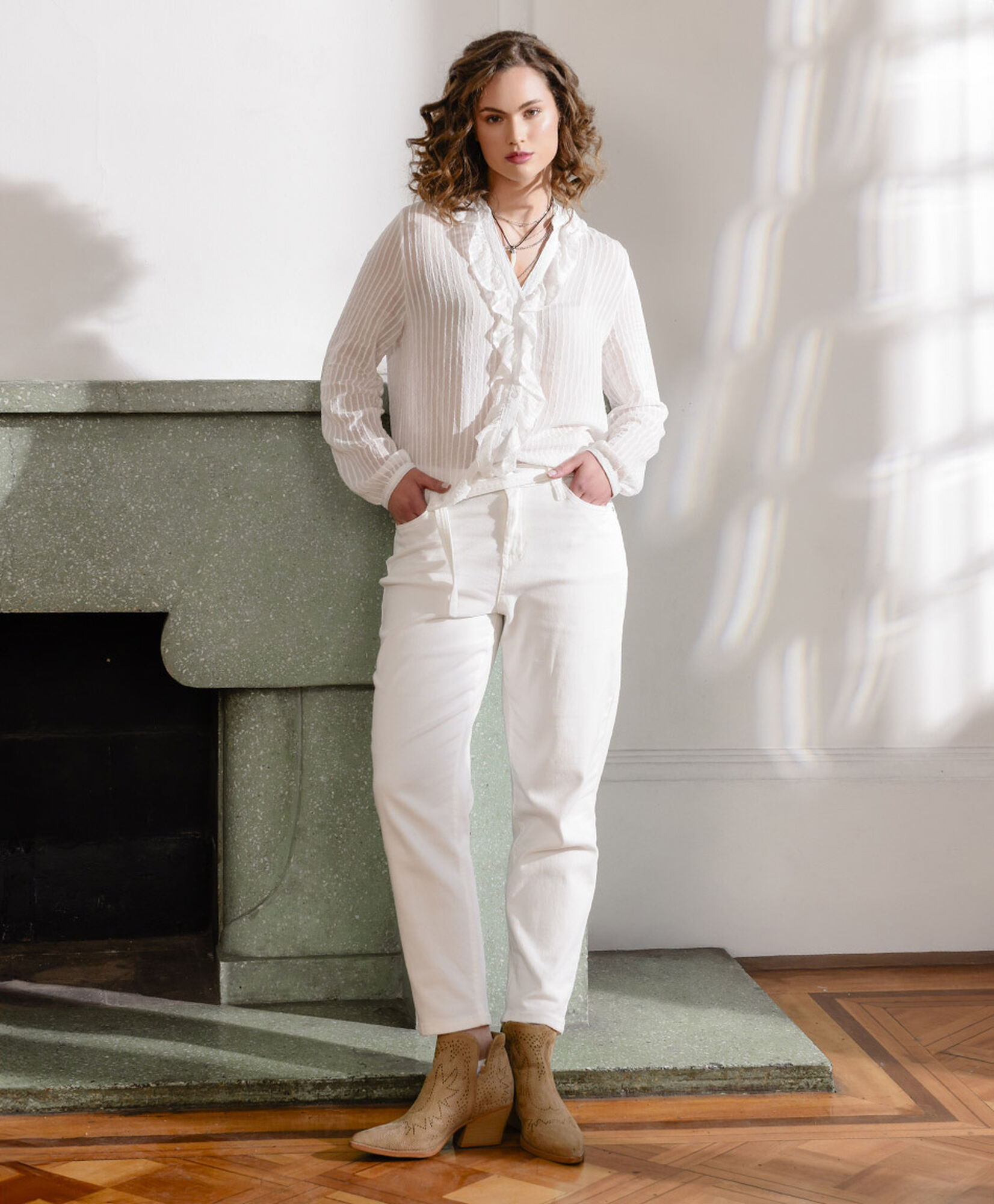 Jeans mujer blanco Jeans mujer blanco