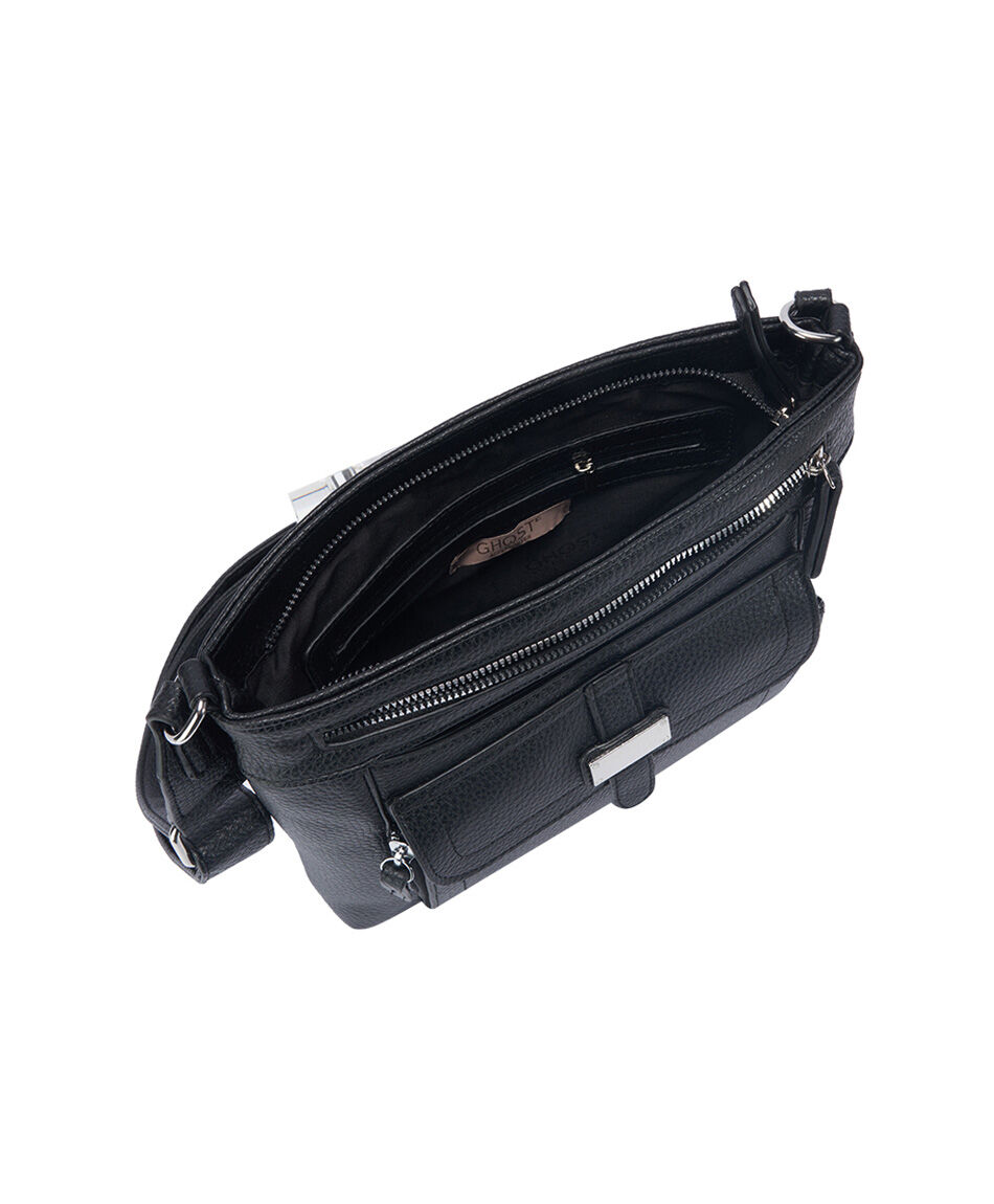 Unit Ministargallo Bolso Bandolera En Color Gris Con Dibujo De Mini Estrellas Azules Unit