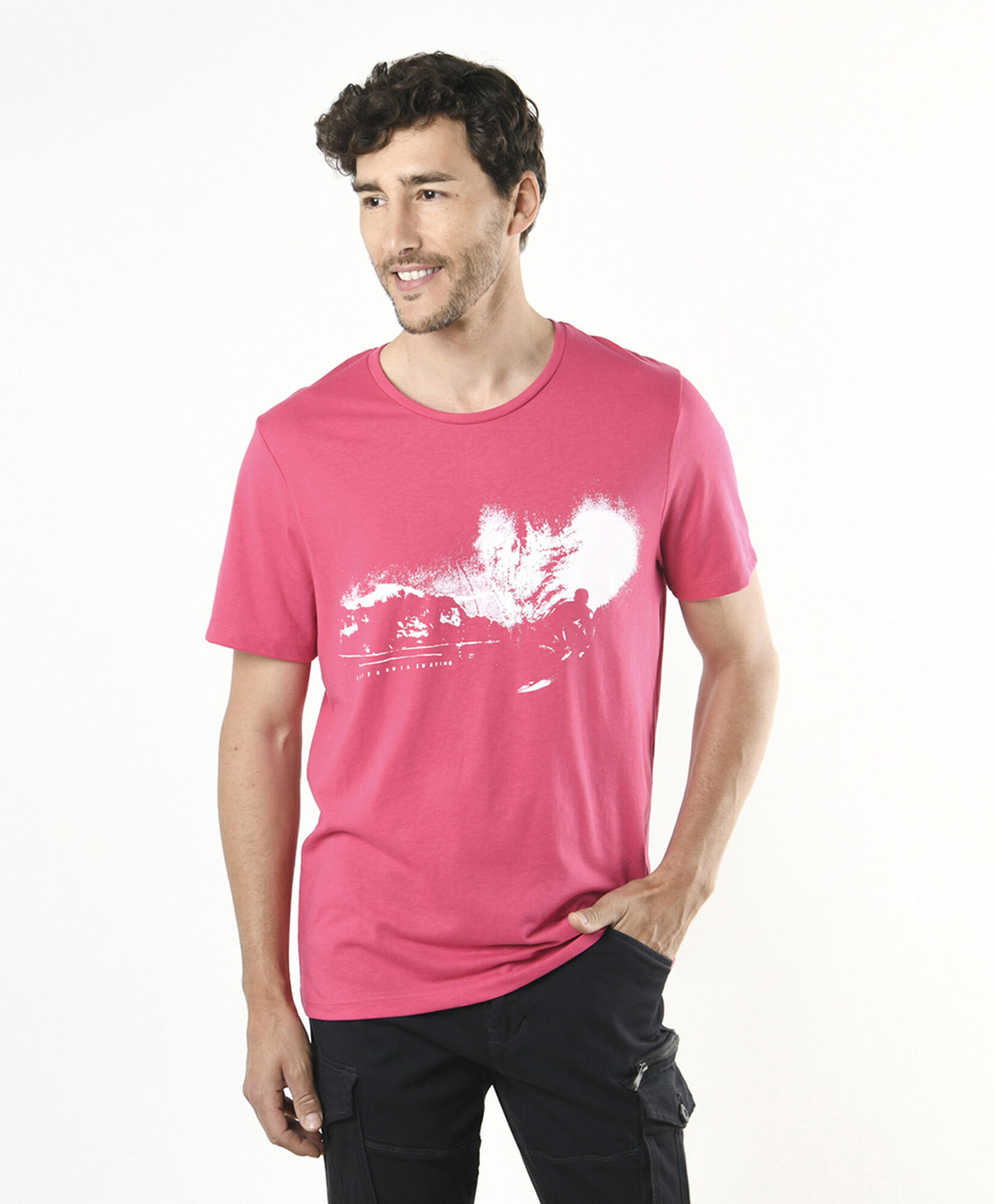 Polera hombre estampado california Polera hombre estampado california
