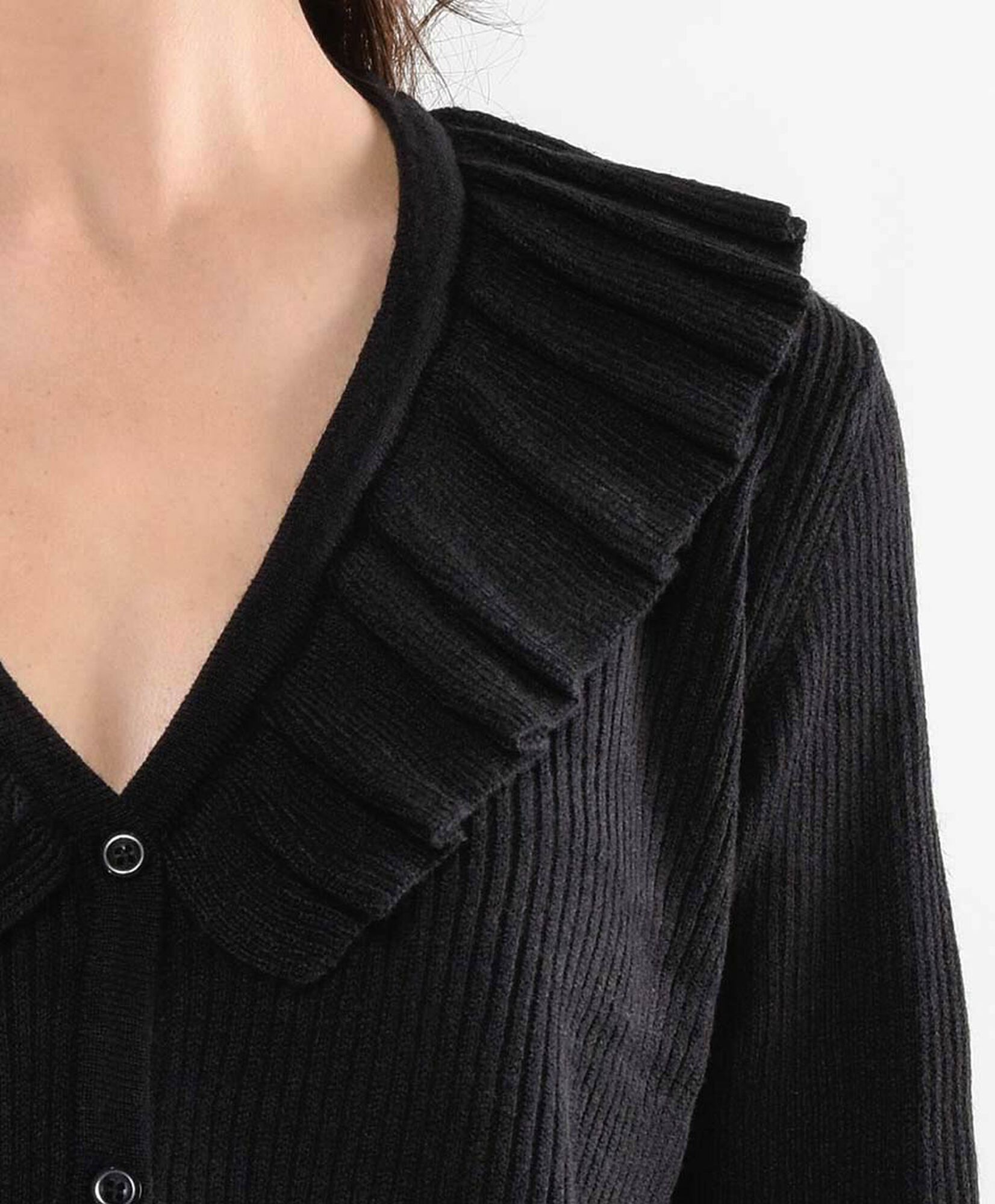 Sweater mujer canalé vuelos Sweater mujer canalé vuelos