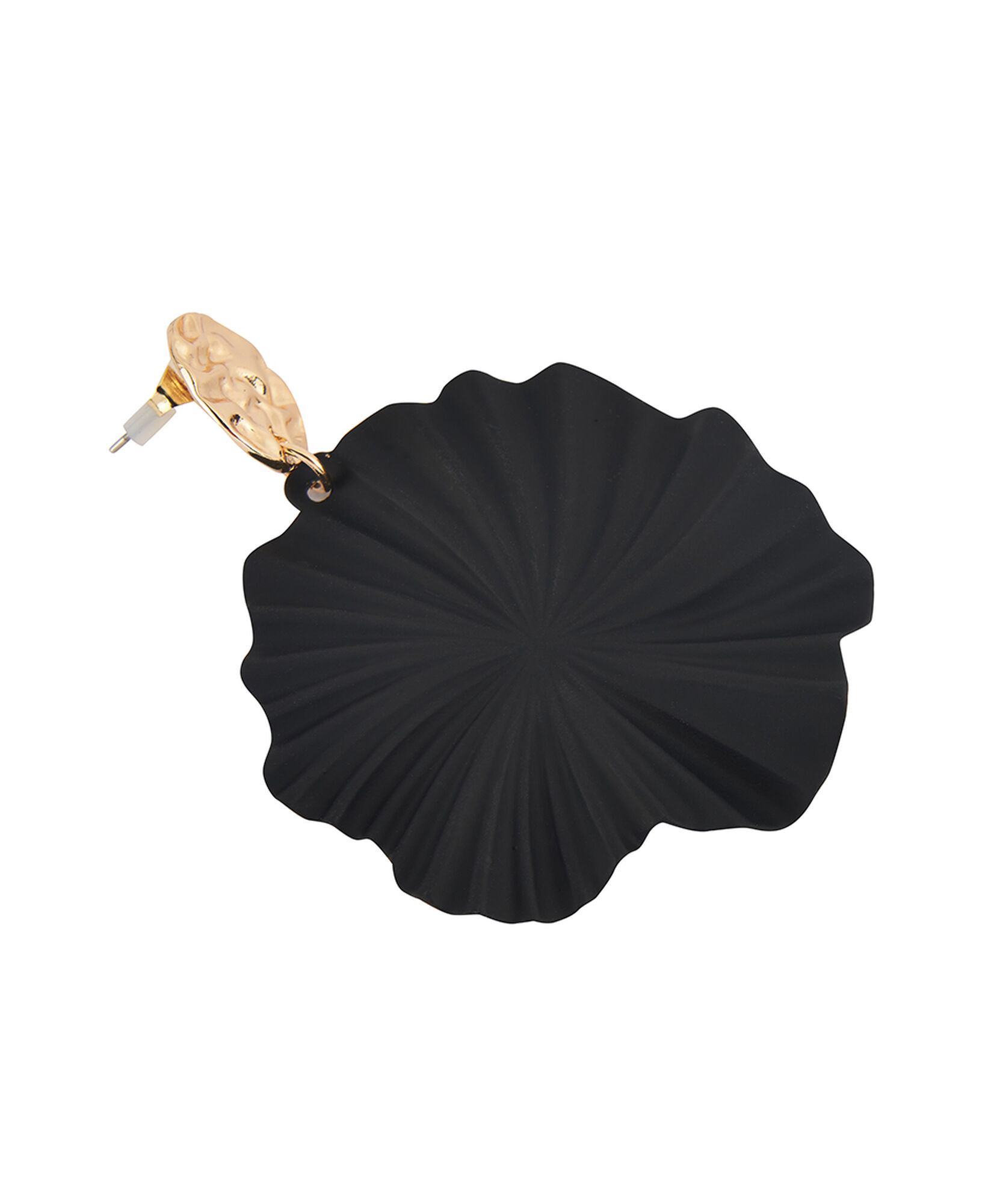 Aros mujer flor negra Aros mujer flor negra