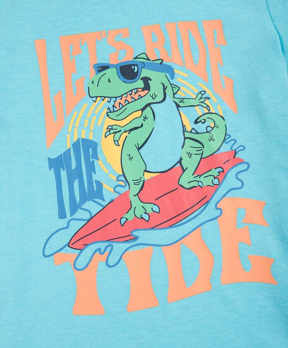 Polera beb&eacute; dinosaurio ola