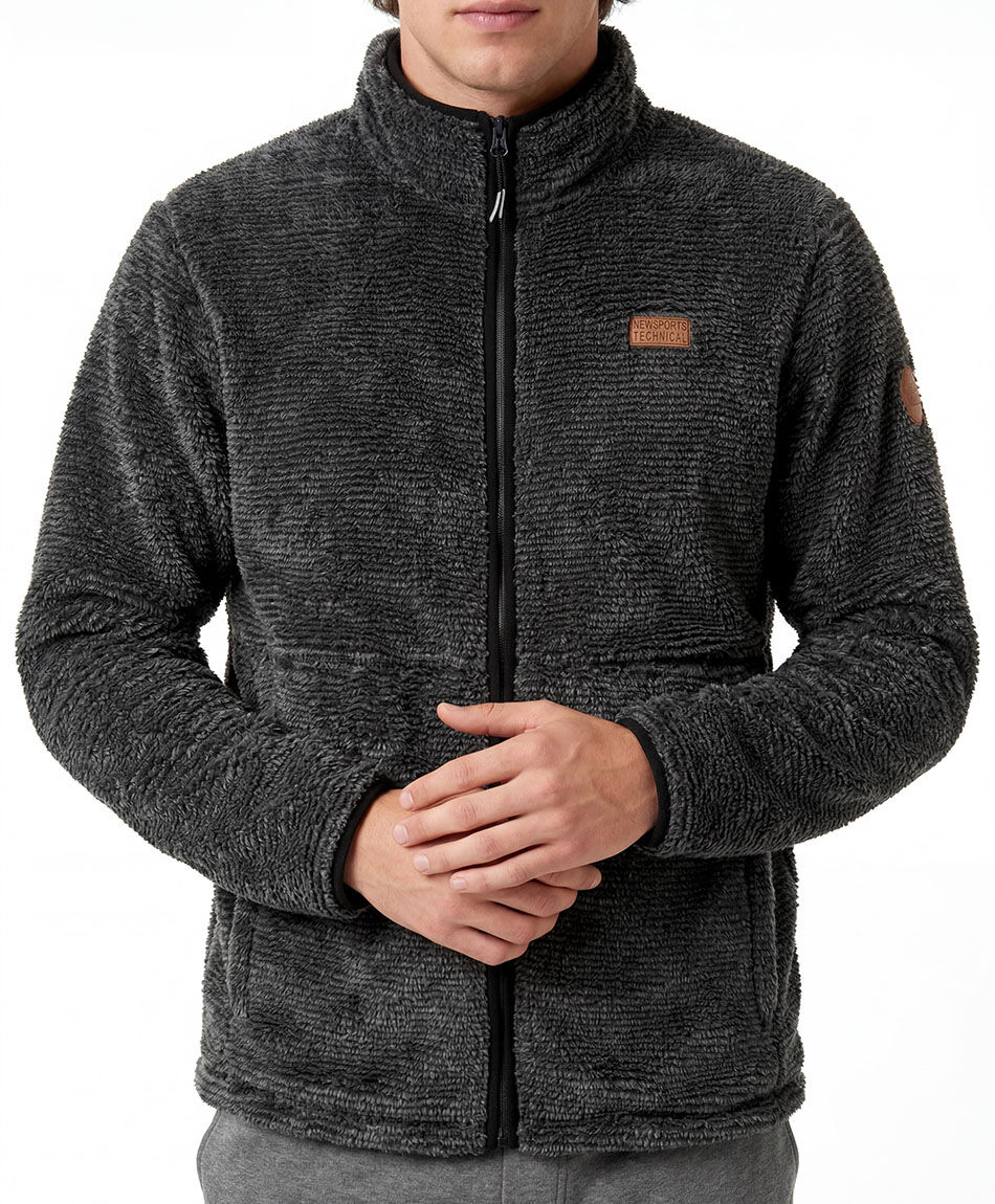 Chaqueta deportiva hombre polar l&iacute;neas