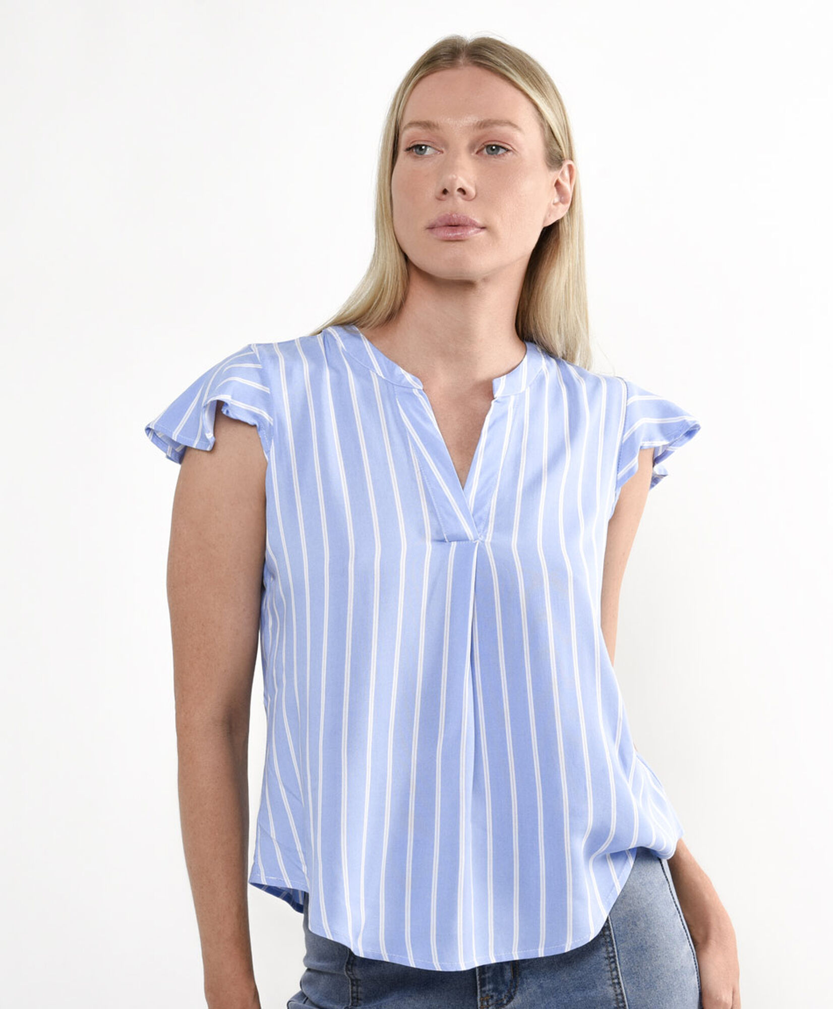 Blusa mujer diseño rayas vetical Blusa mujer diseño rayas vetical
