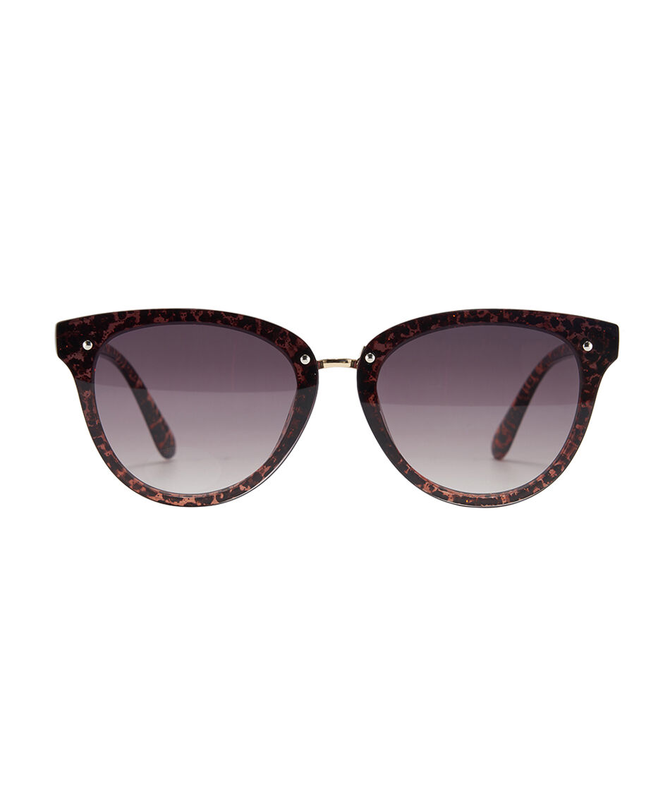 Lentes mujer animal print brillos