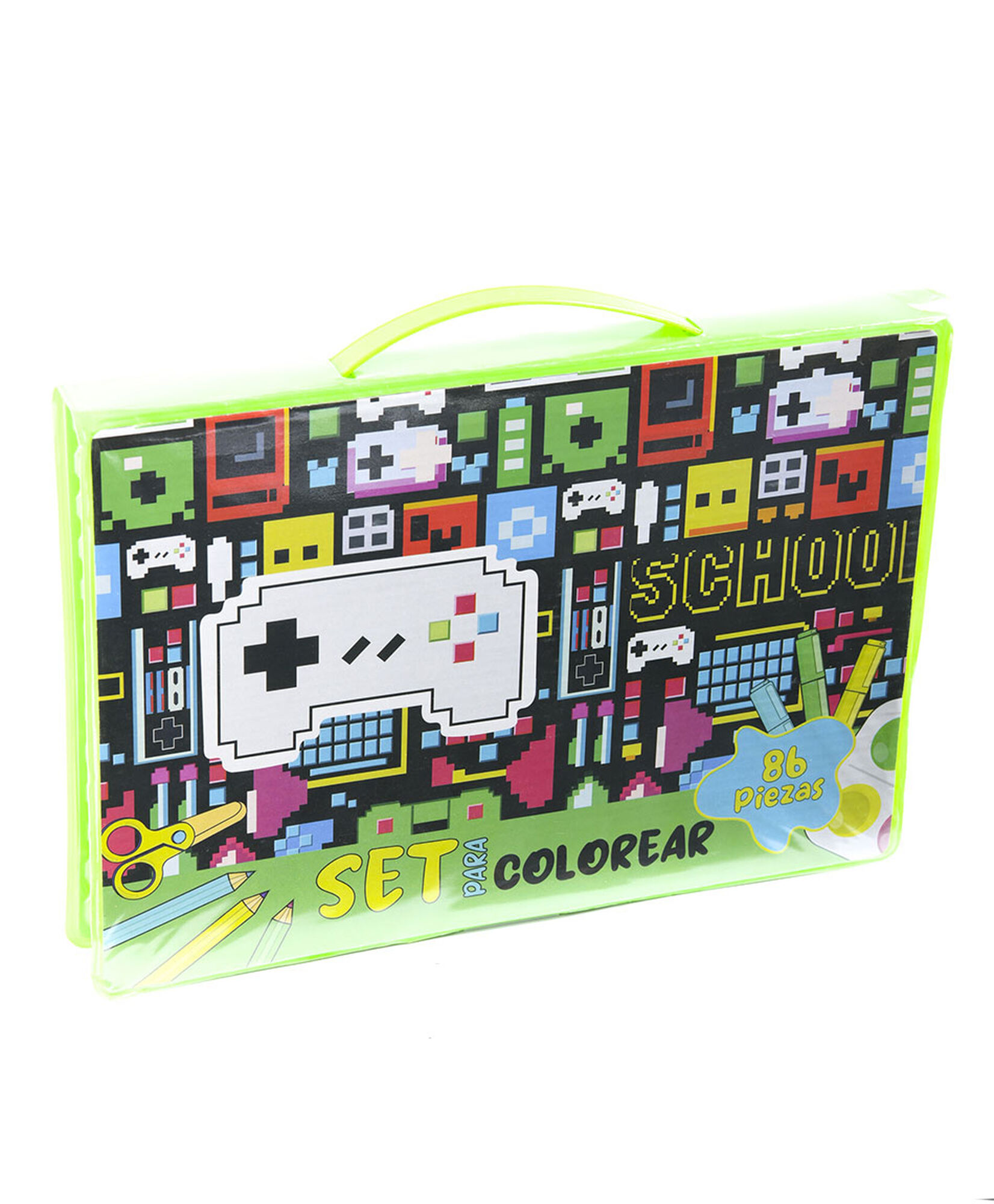 Set para colorear escolar gamer Set para colorear escolar gamer