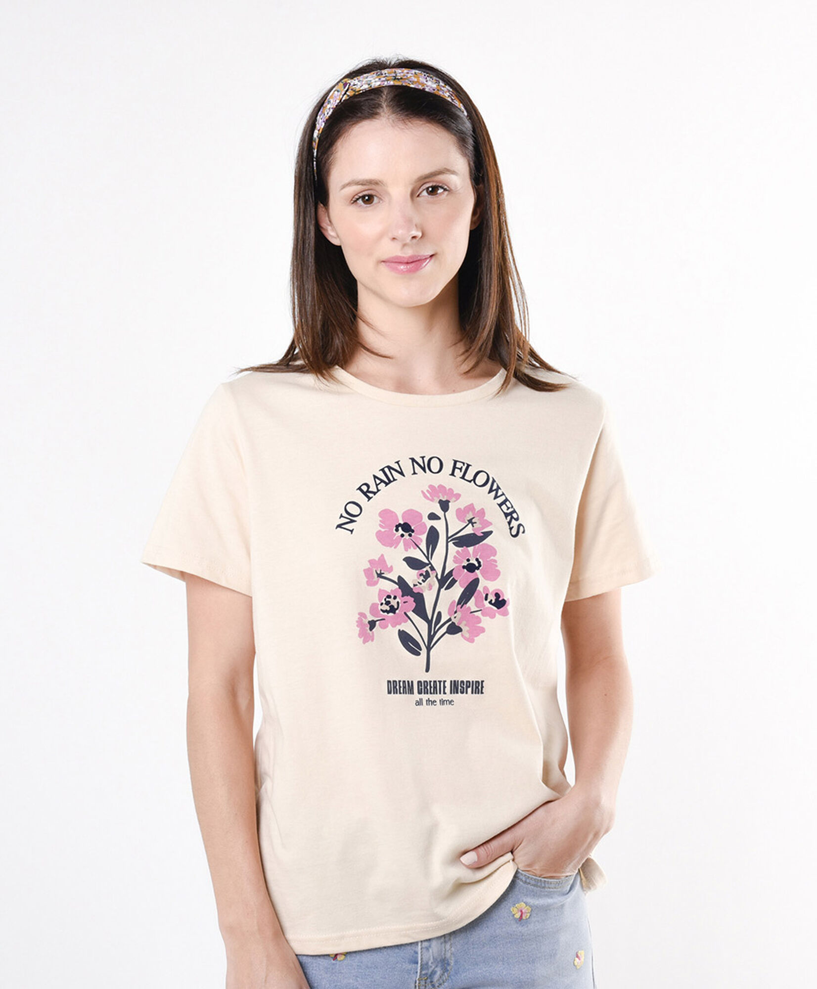 Polera mujer flores velvet Polera mujer flores velvet