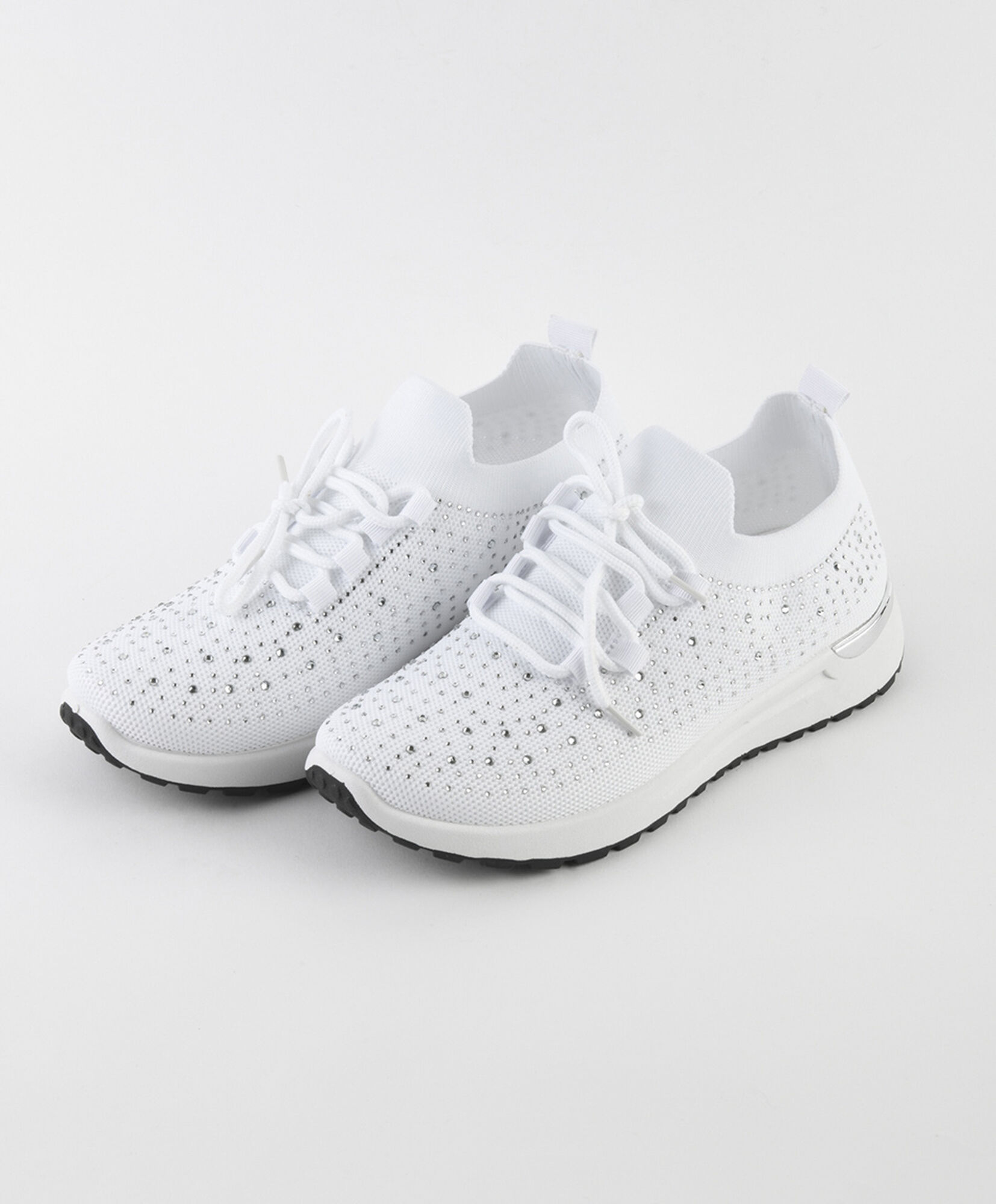 Zapatilla mujer piedritas blanca Zapatilla mujer piedritas blanca
