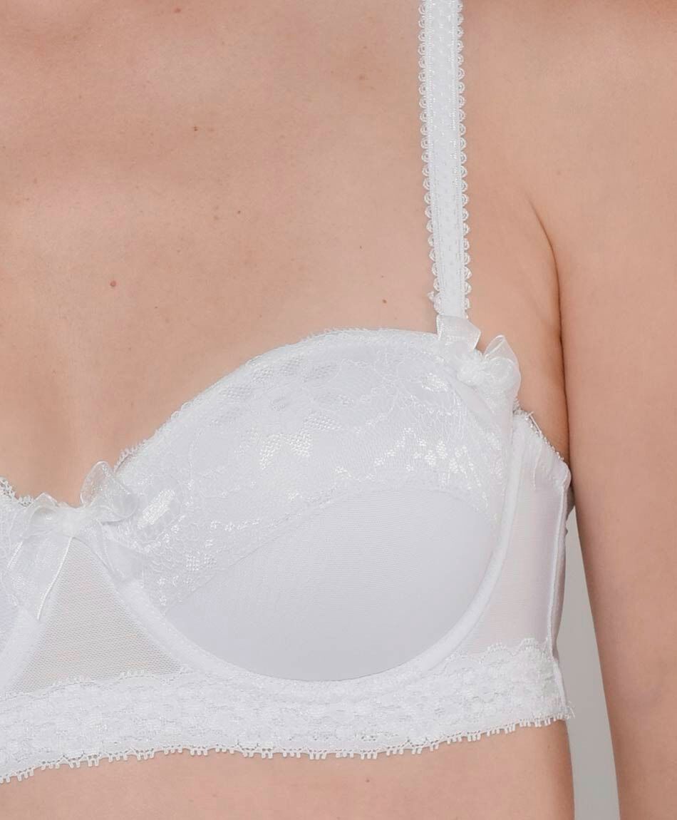 Sost&eacute;n mujer encaje mesh strapless