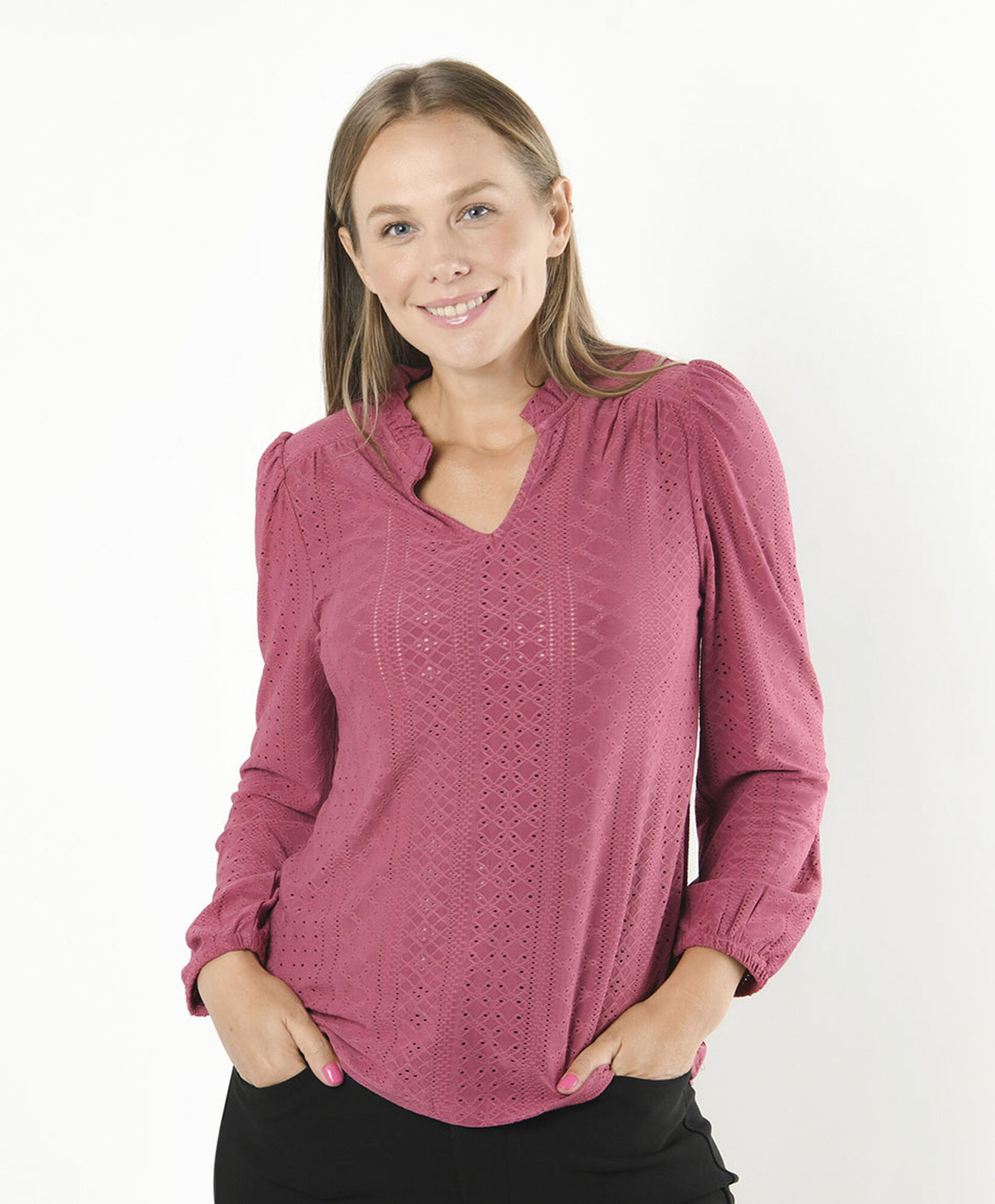Polera mujer calada colores Polera mujer calada colores