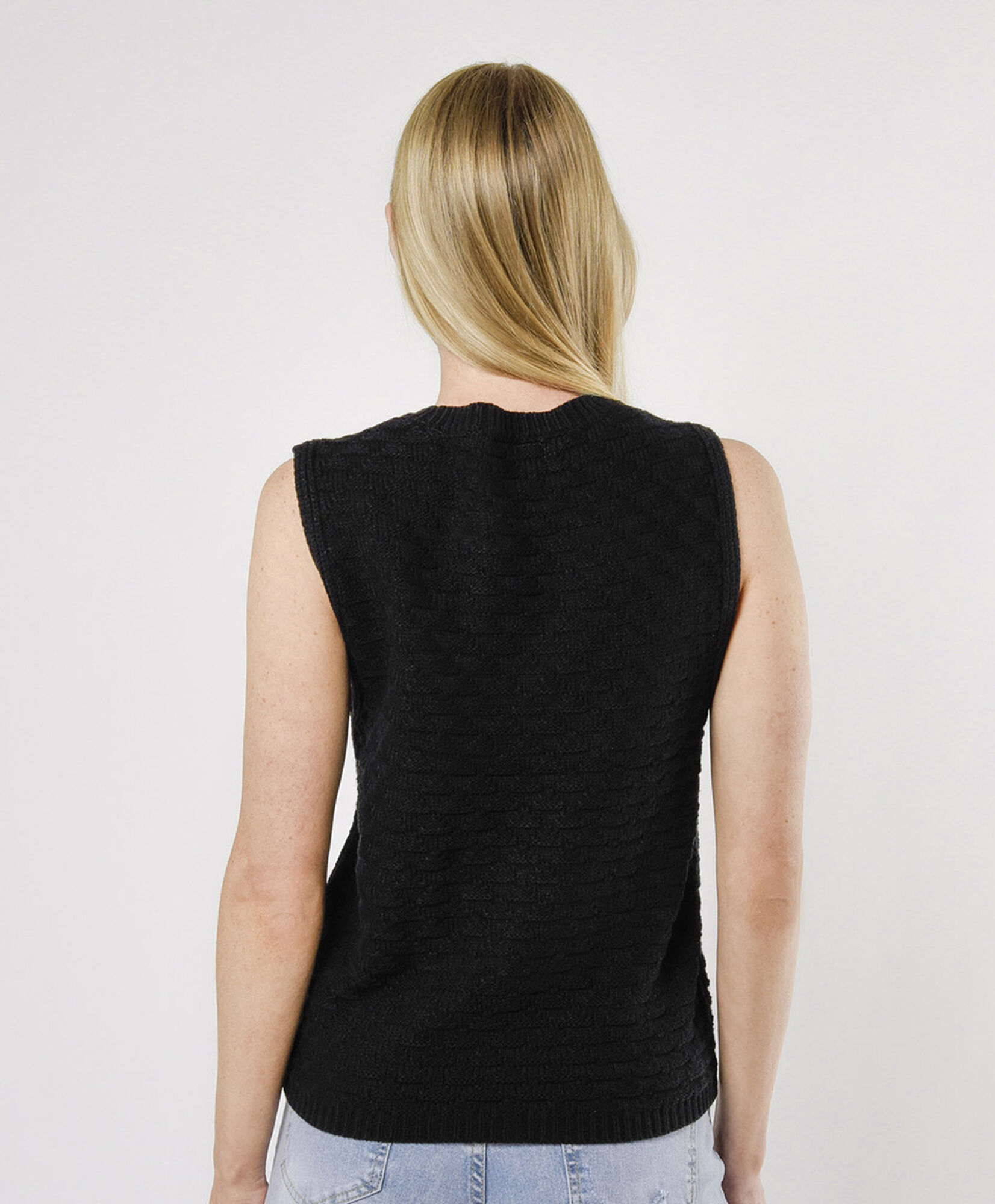 Sweater mujer punto nido sin mangas Sweater mujer punto nido sin mangas