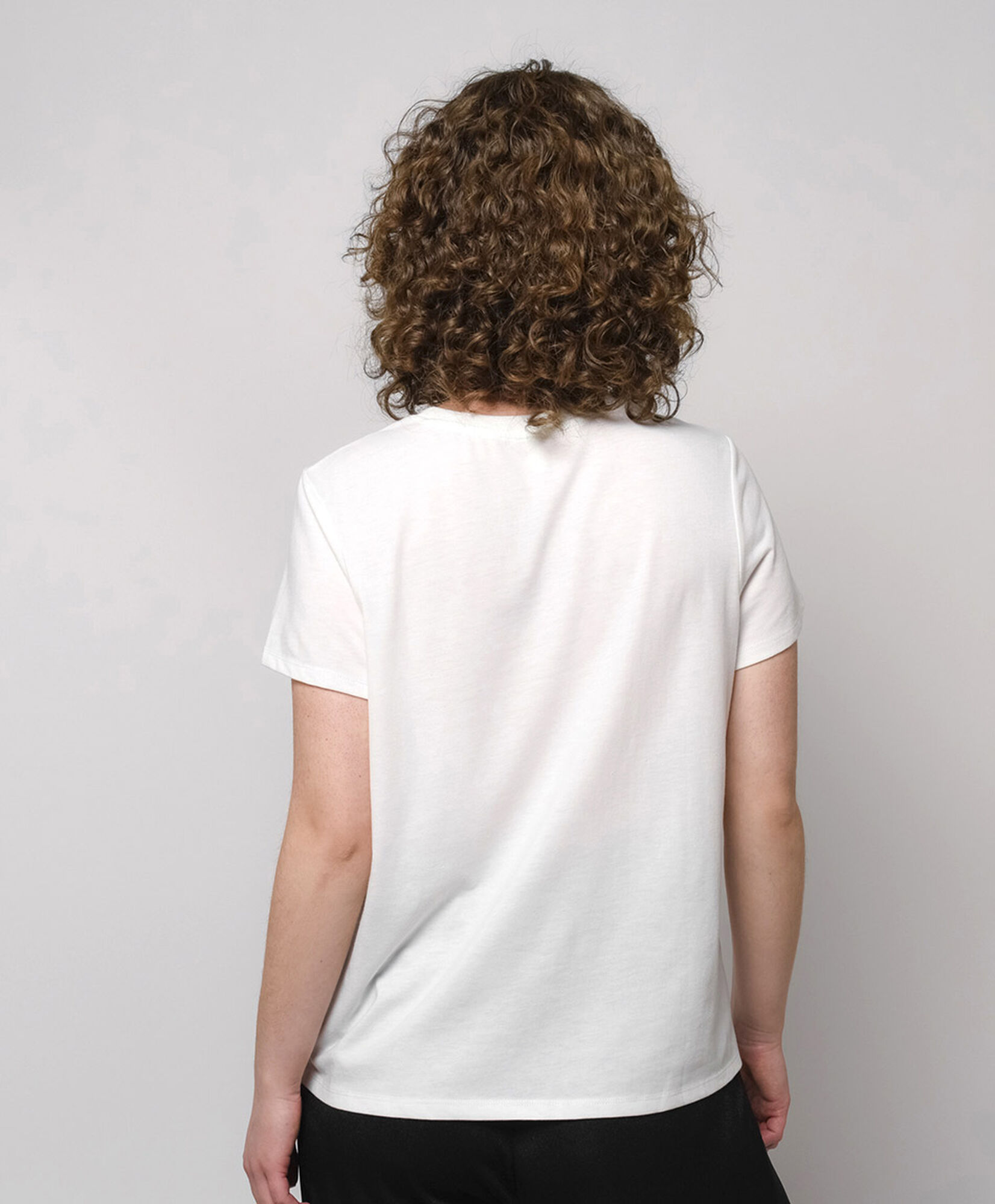Polera mujer estampado nubes Polera mujer estampado nubes