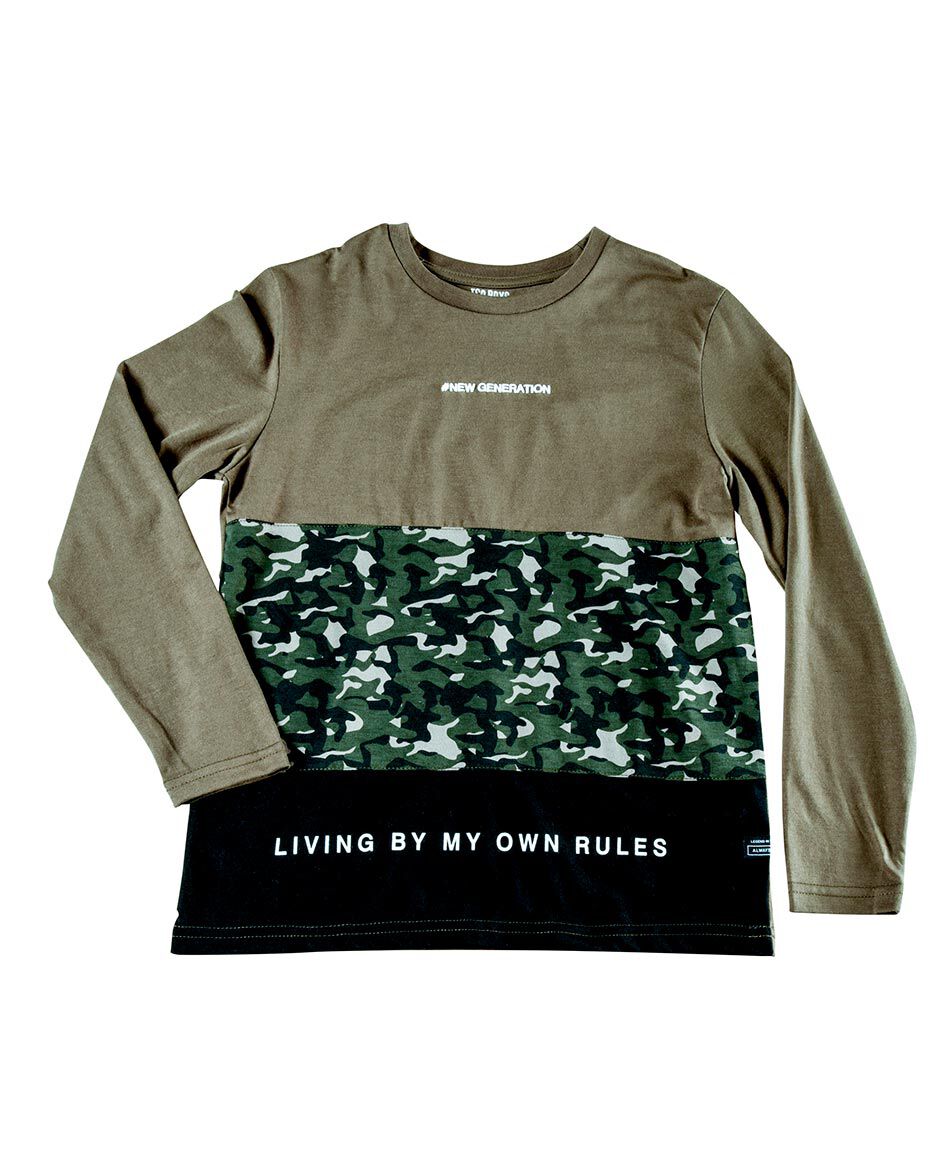 Polera camuflada