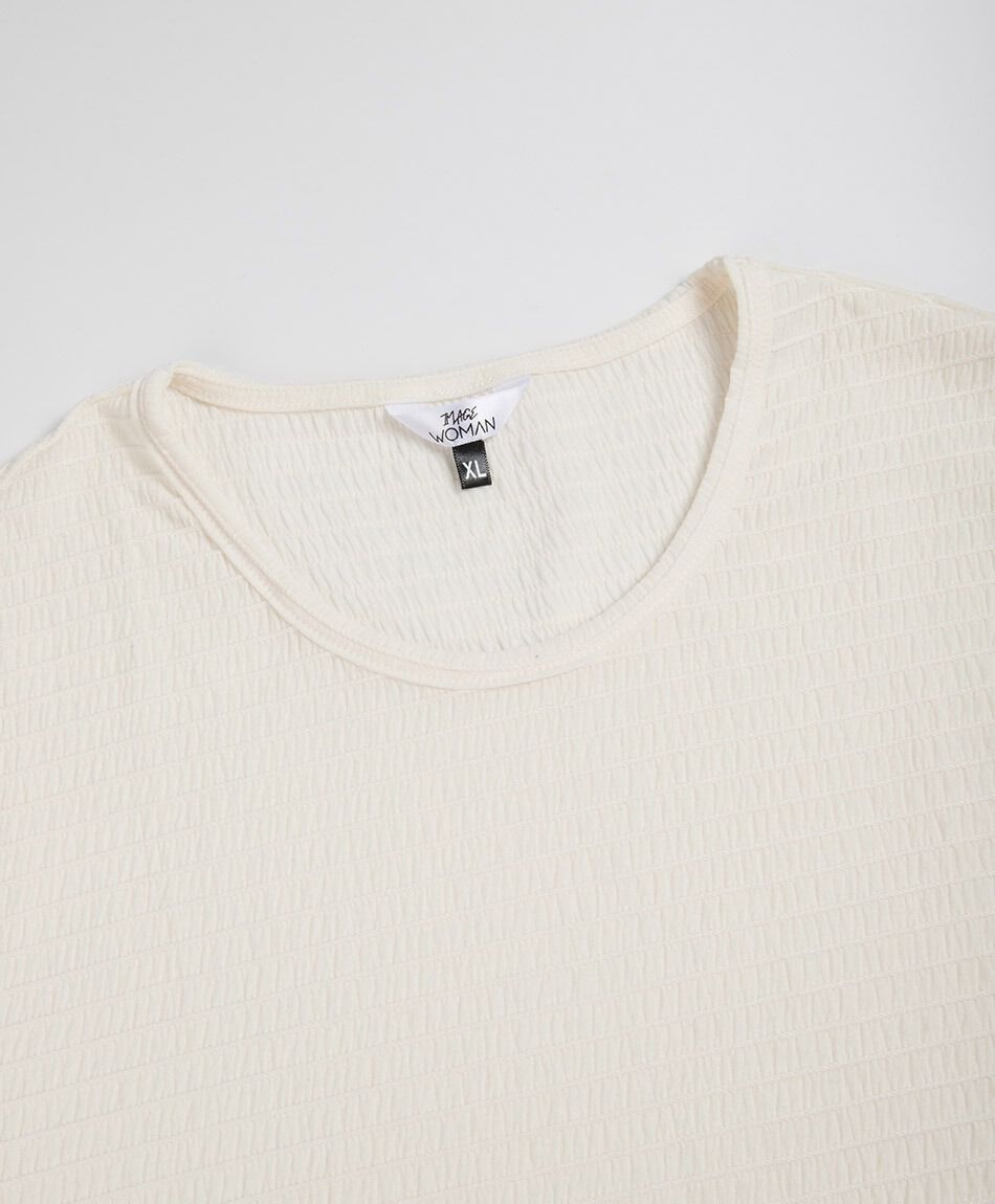 Polera mujer texturizada