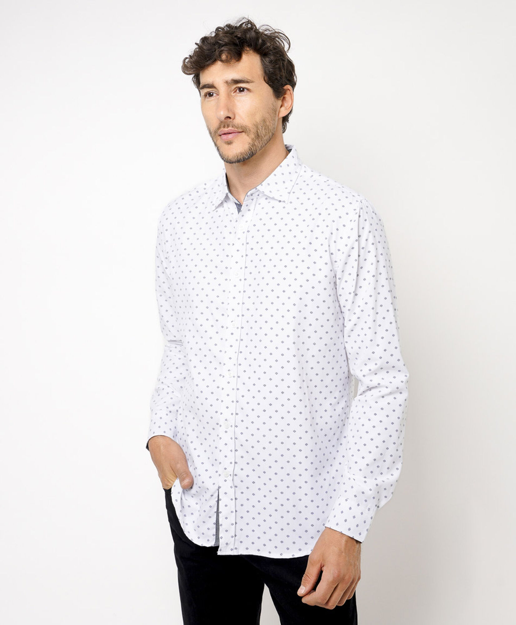 Camisa hombre mini print Camisa hombre mini print