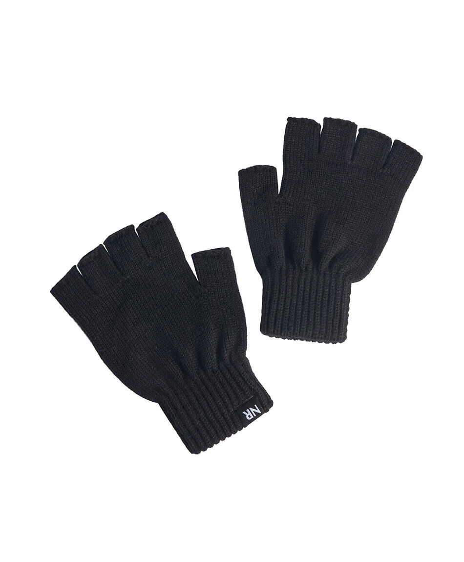 Guantes hombre sin dedos negro